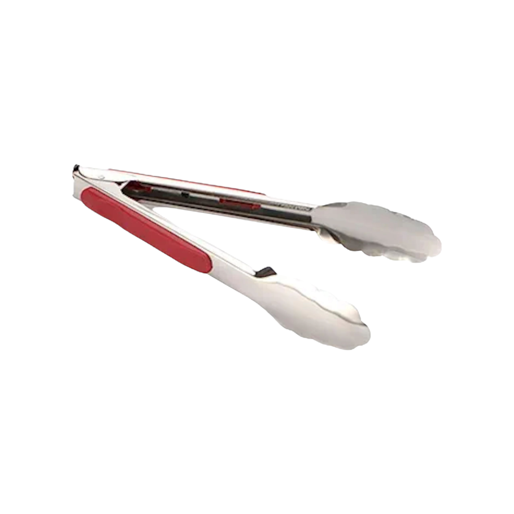 BBQ Braai Tong Stainless Steel with Plastic Grip Handle 36.4cm