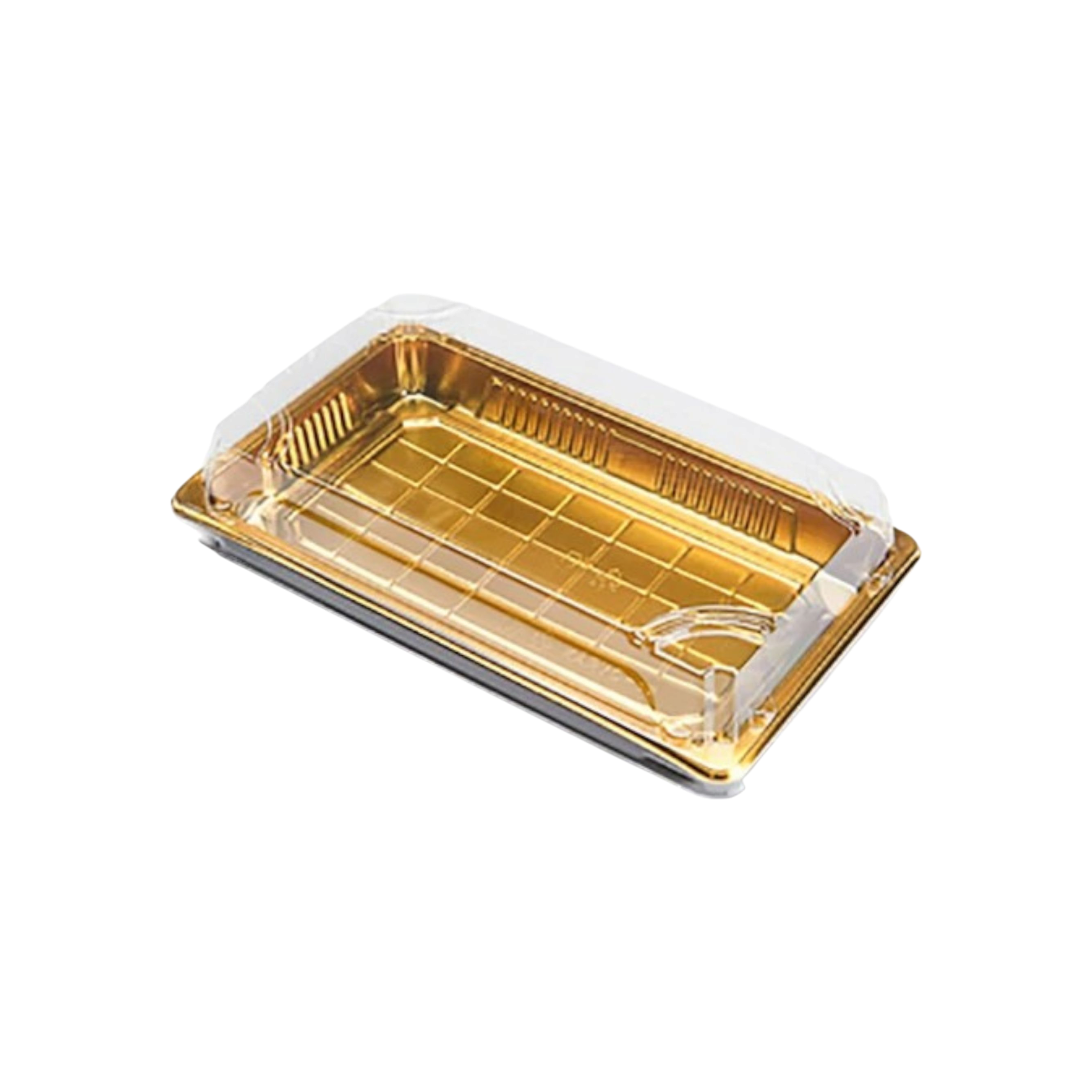 Disposable Serving To Go Plastic Box with Clear Lid 220x90x20mm