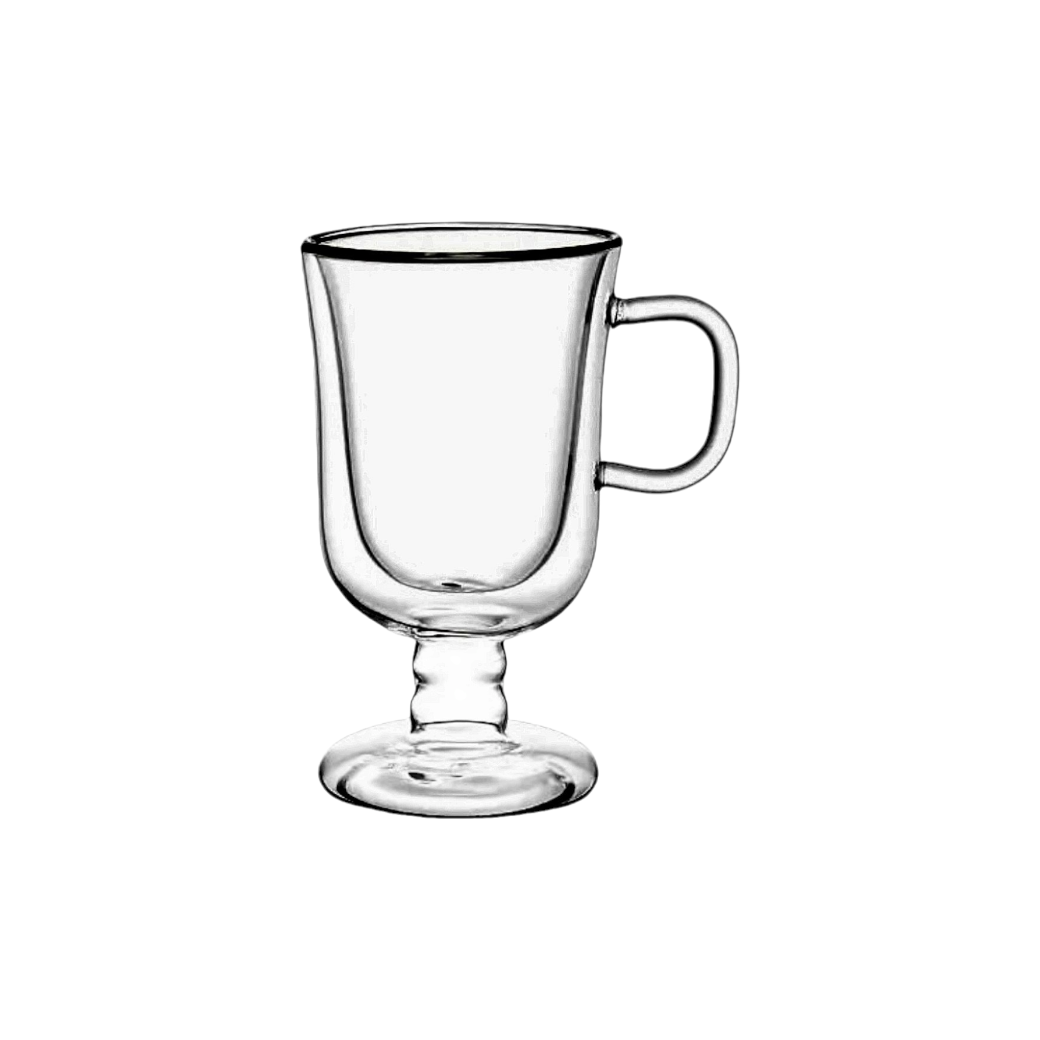 Barista Borosilicate Double Wall Irish Coffee Mug 260ml 2pc 10197