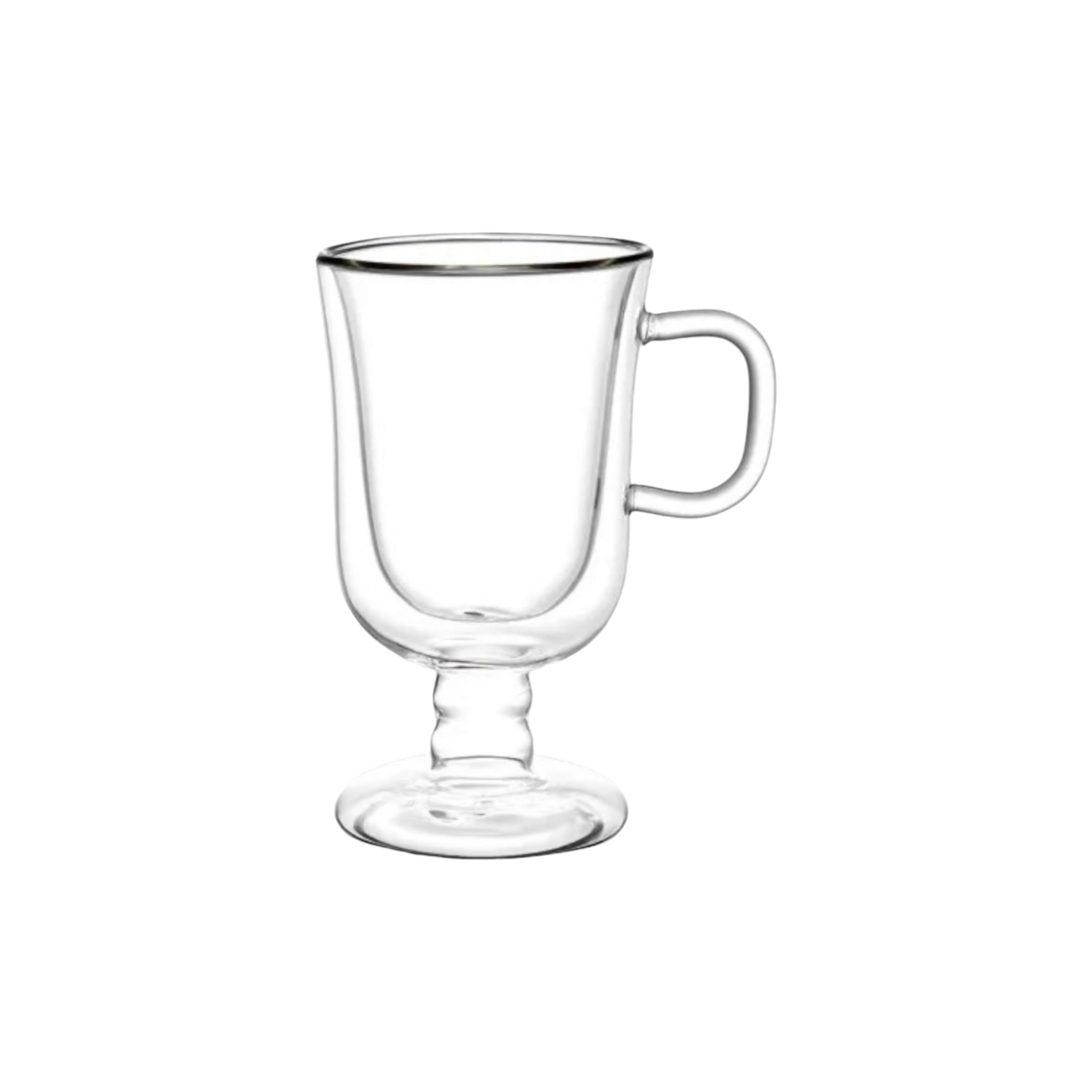 Barista Borosilicate Double Wall Irish Coffee Mug 260ml 2pc 10197