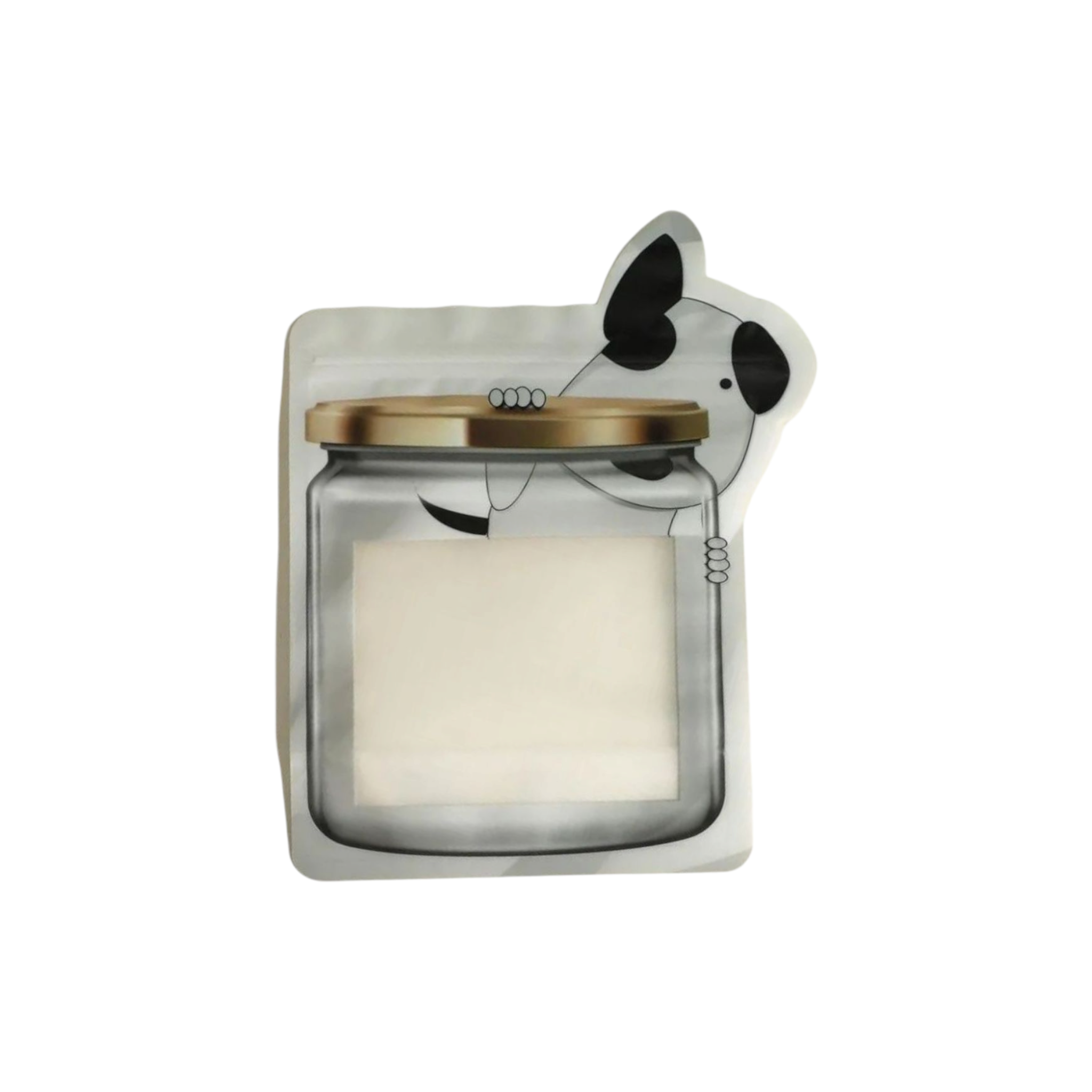 Food Saver Zip Lock Pouch Bag 18.6x13cm Stand-Up Mason Jar Shaped Resealable Storage Packaging 1pc