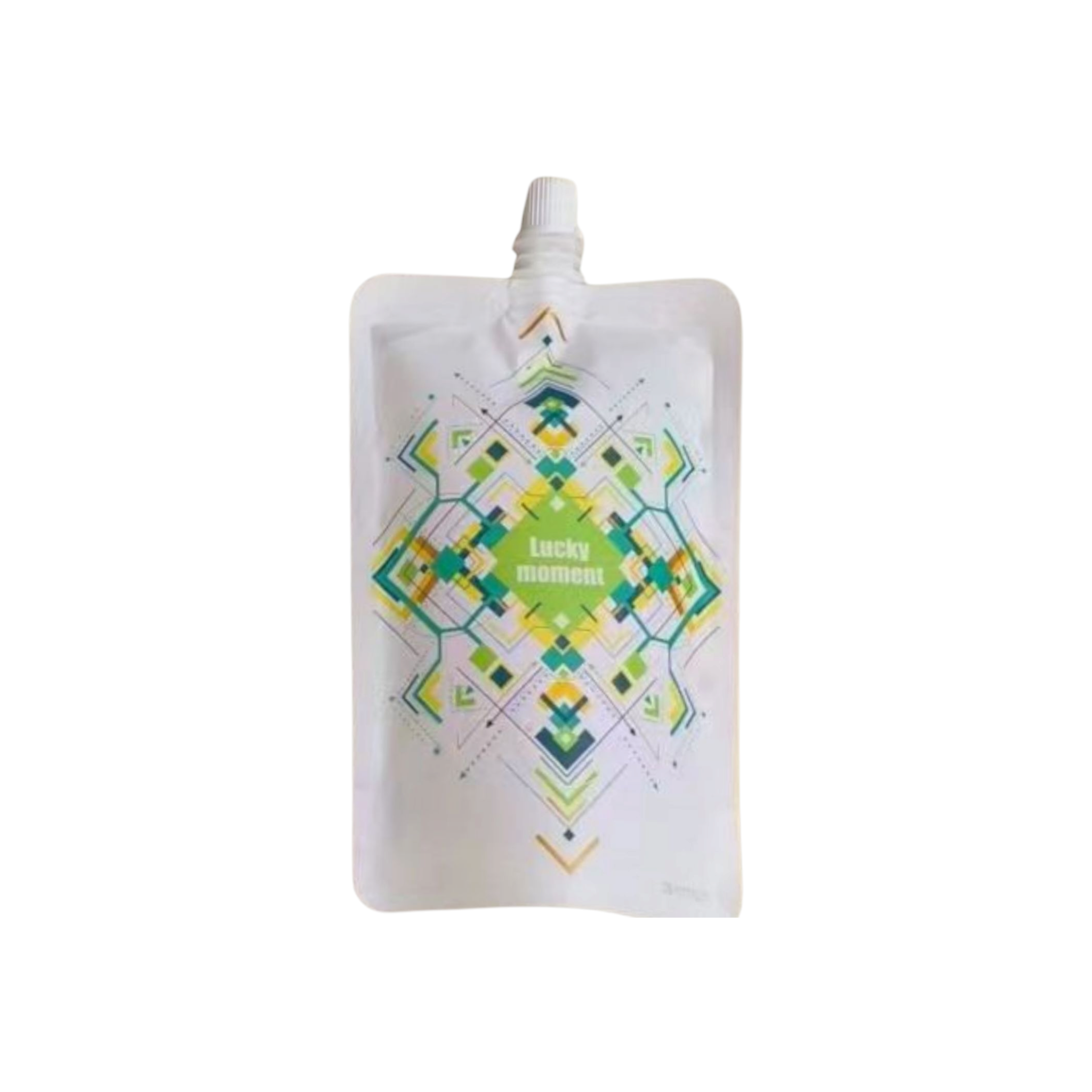 Drinking Pouch Bag 350ml Patterned with Spout 100mic Stand-Up Resealable Beverage Packaging 1pc