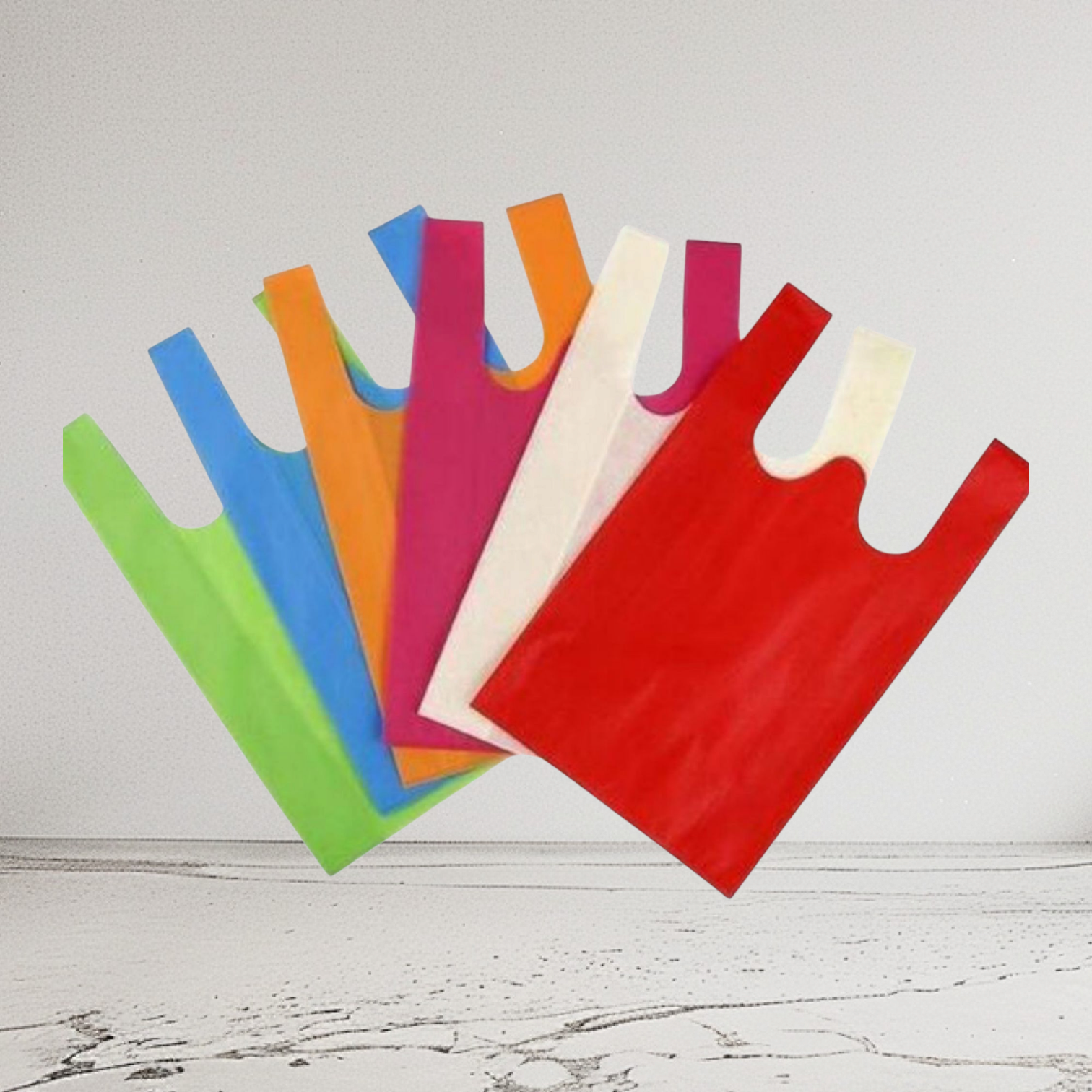 Non-Woven VTC Carrier Shopping Bag W-Cut Handle 60x35+16cm