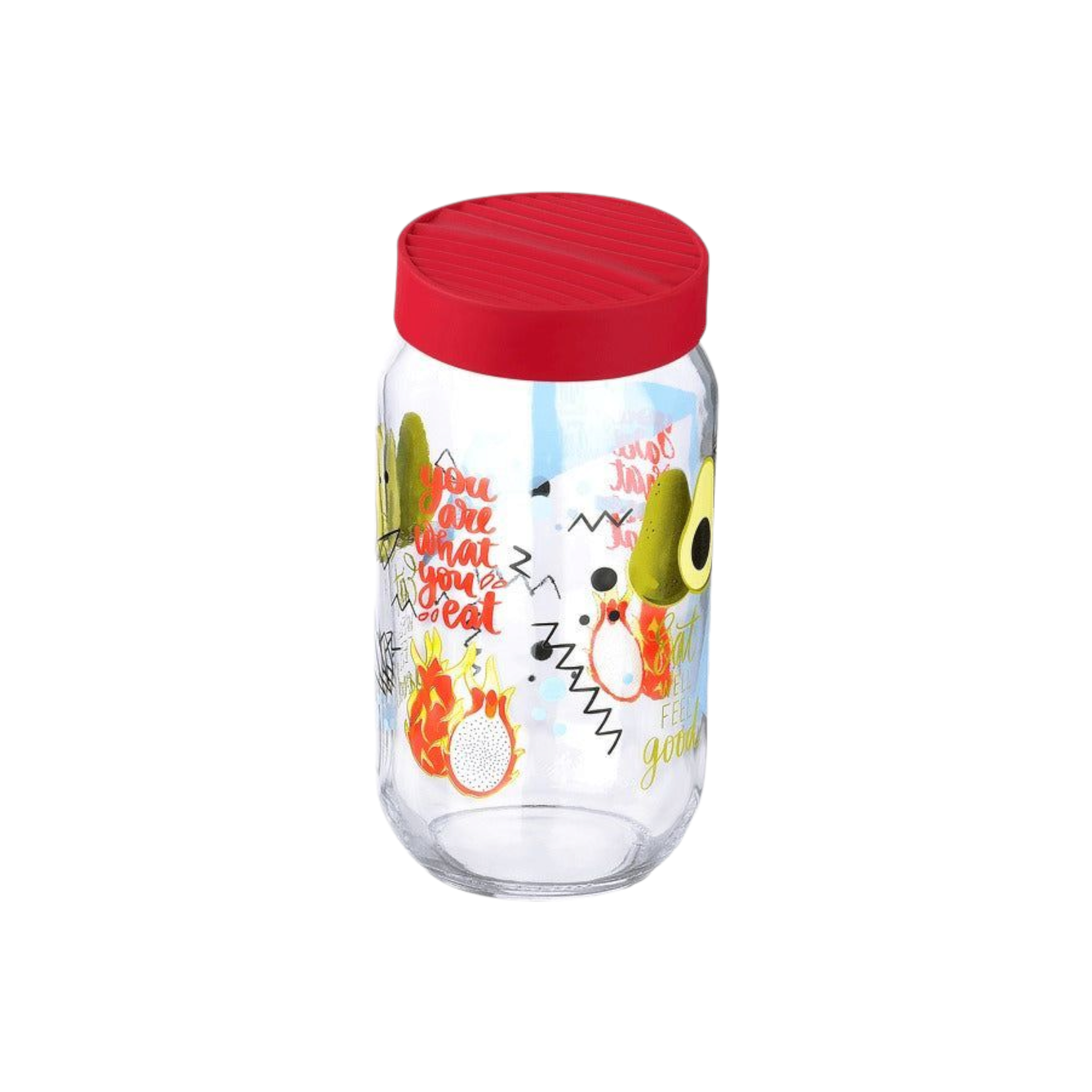 Titiz 1000ml Mood Glass Storage Jar Patterned KC-290