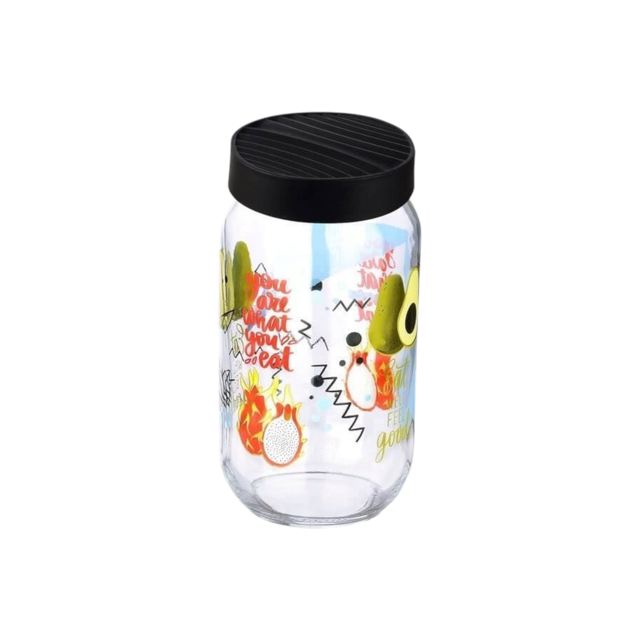 Titiz 1000ml Mood Glass Storage Jar Patterned KC-290