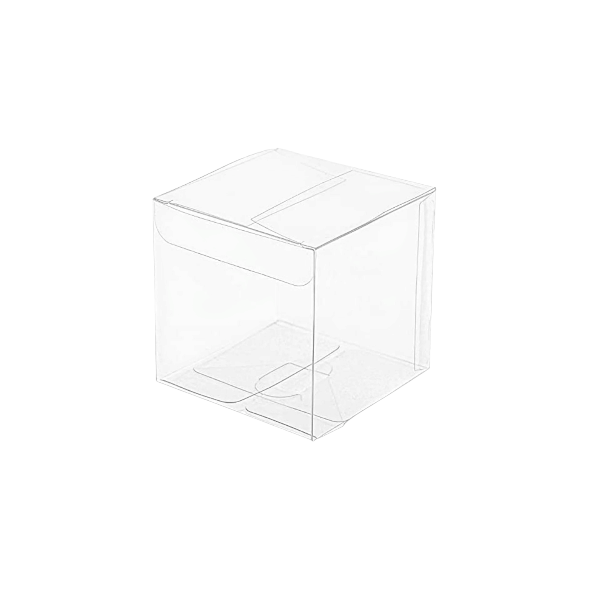 PVC Cube Gift Boxes 5x6cm Transparent 12pack