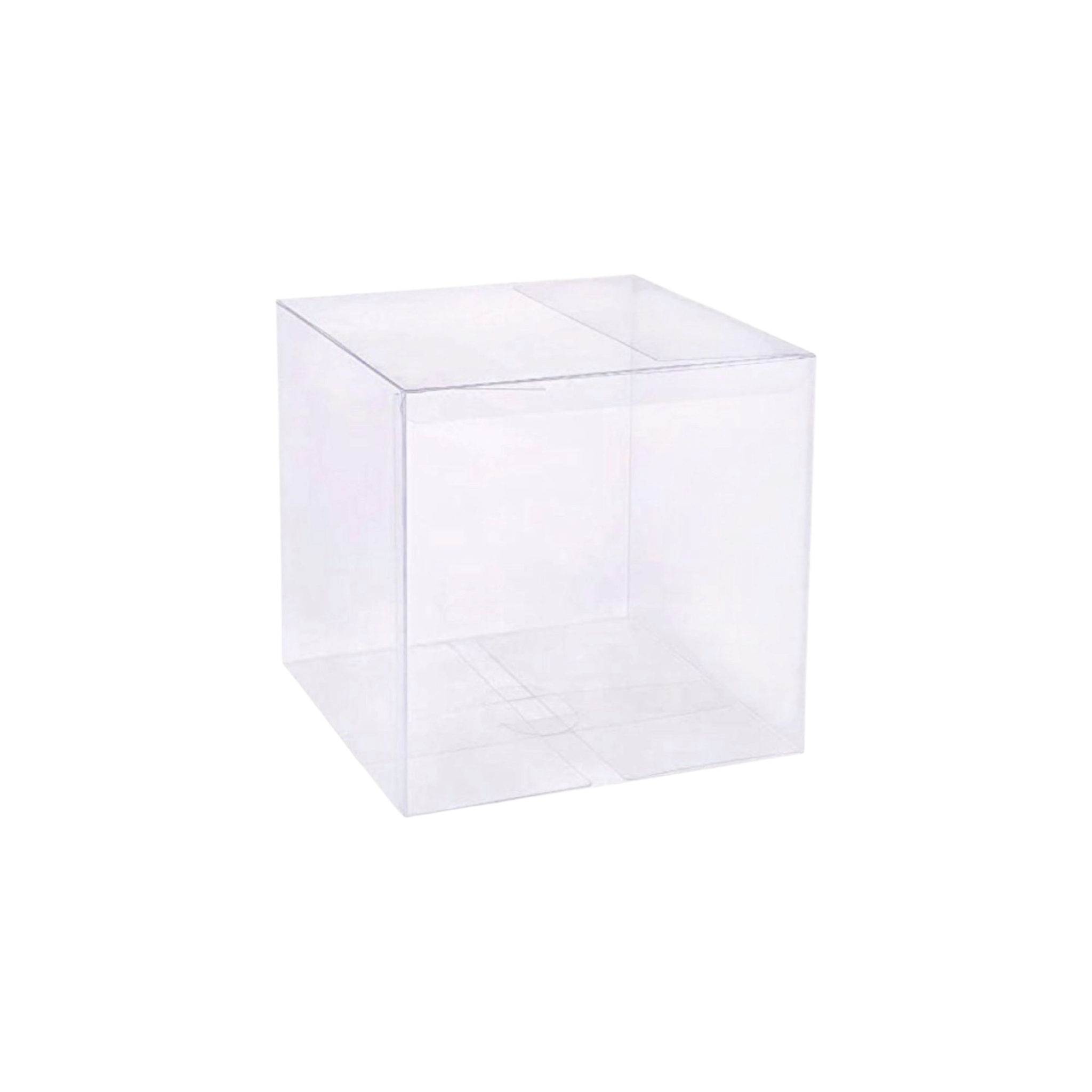 PVC Cube Gift Boxes 5x6cm Transparent 12pack
