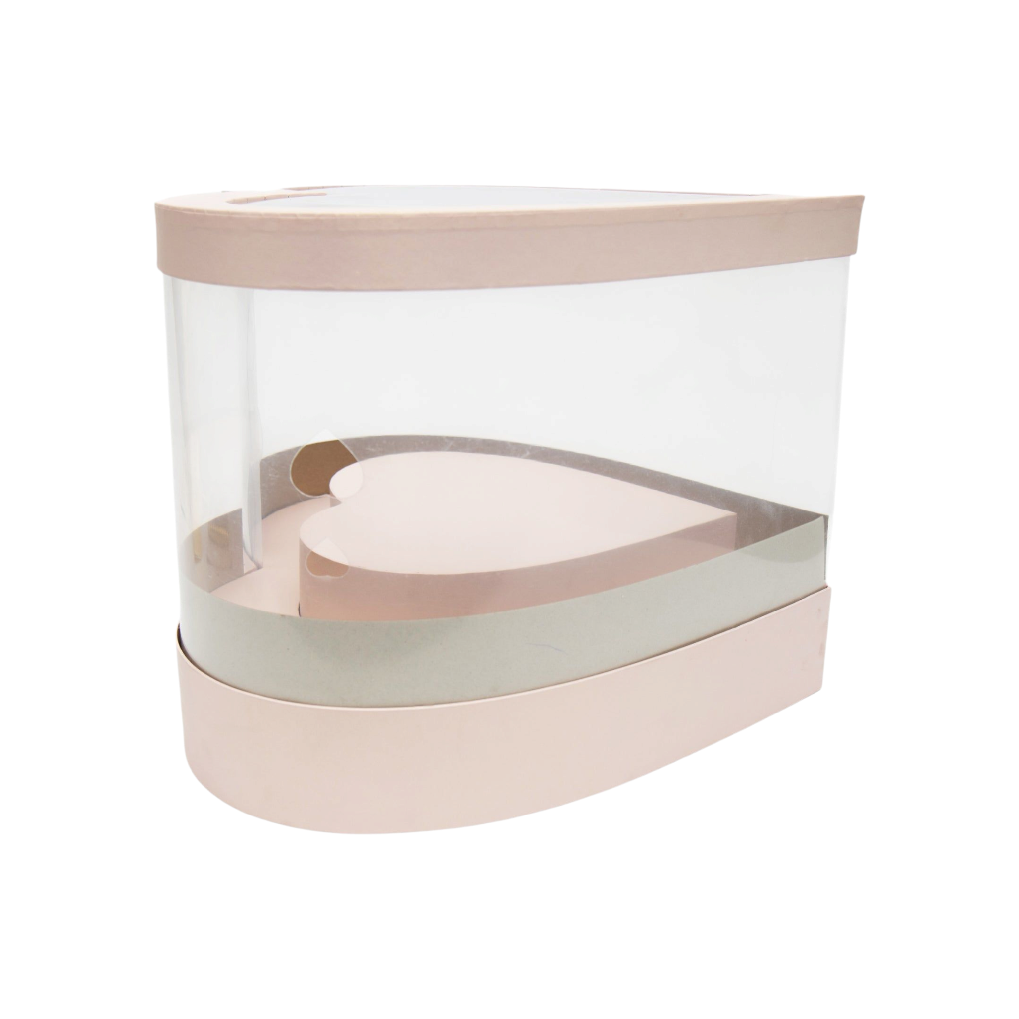 PVC Heart Gift Box 48x36cm Transparent