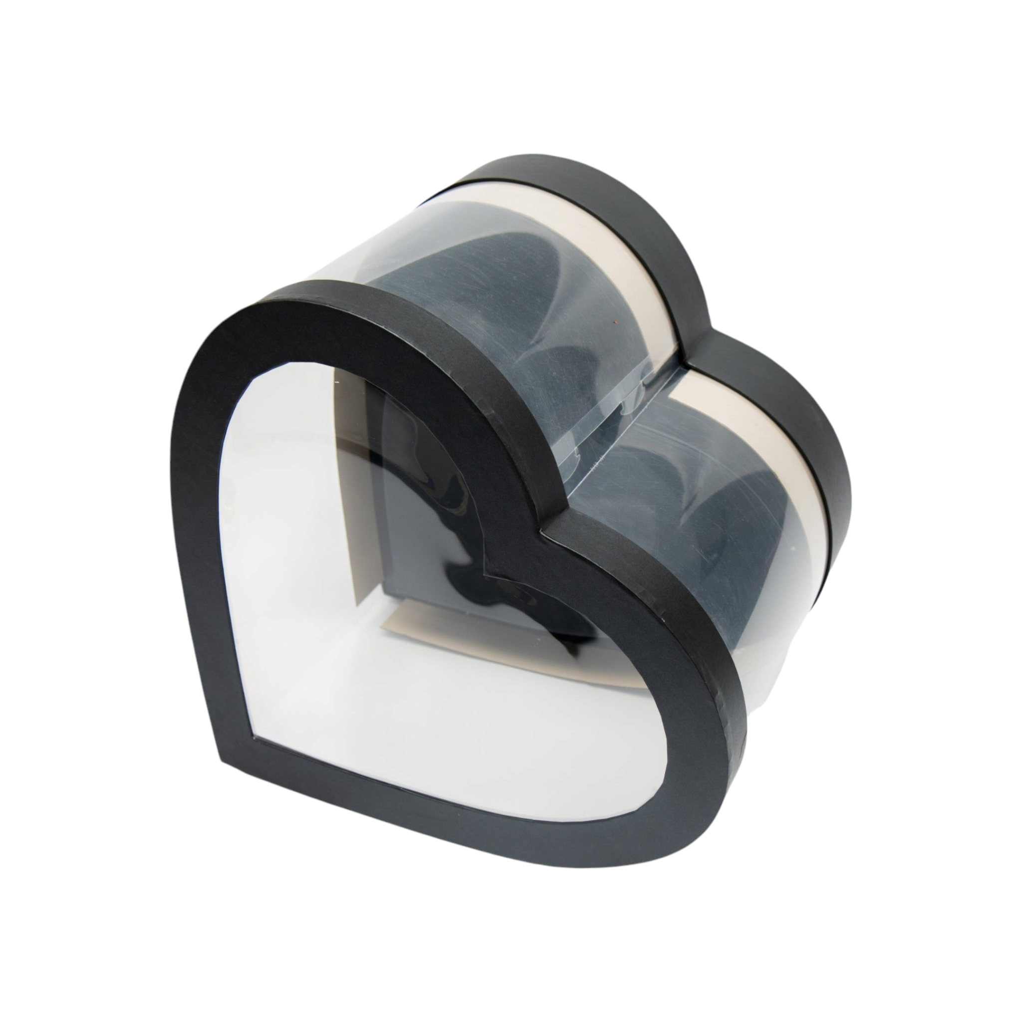 PVC Heart Gift Box 48x36cm Transparent