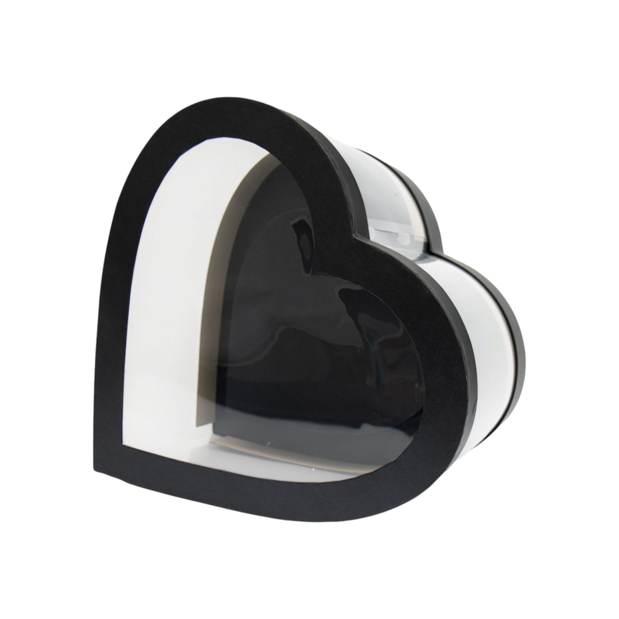 PVC Heart Gift Box 48x36cm Transparent