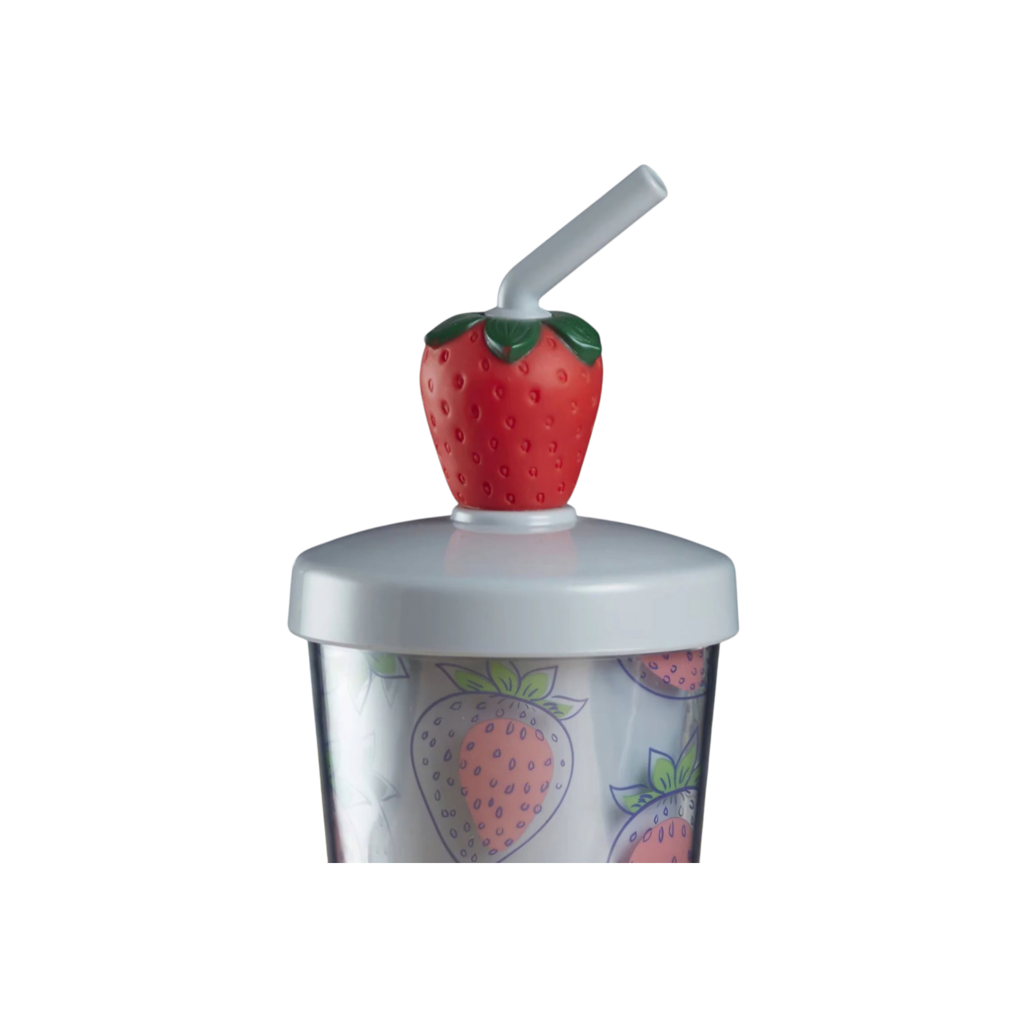 Acrylic Smoothie Tumbler Cup 450ml with Straw and Lid Ice Cream XBOT142
