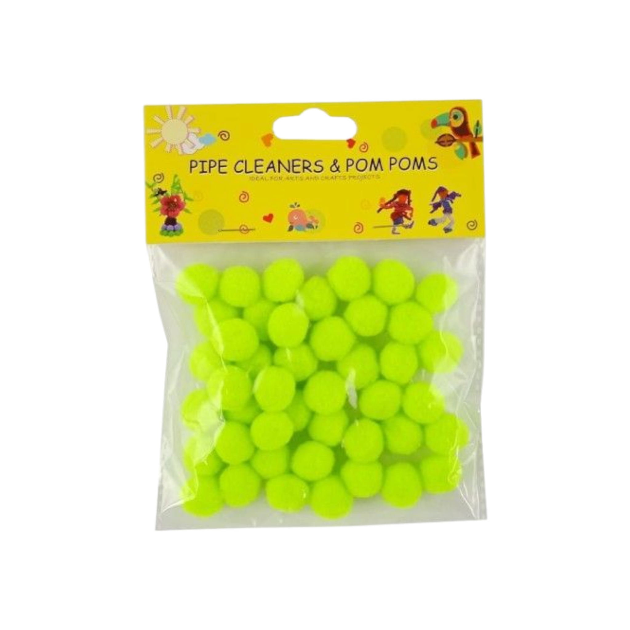 DIY Pom-Pom 1.5cm Solid Color 60pack