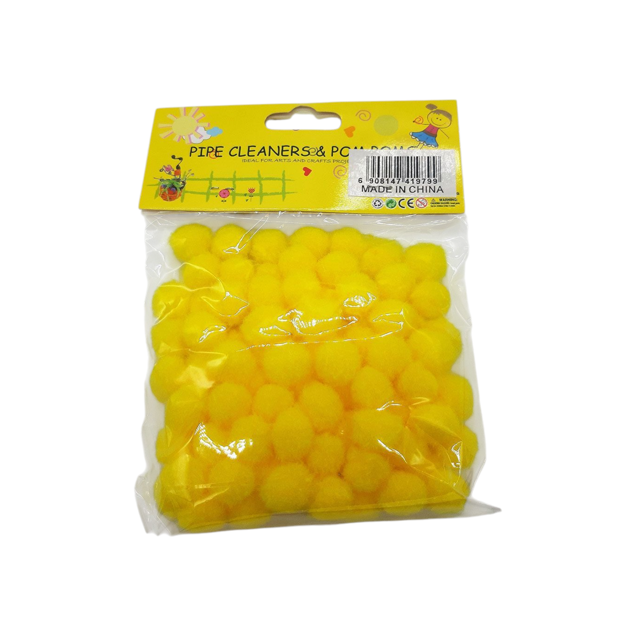 DIY Pom-Pom 1.5cm Solid Color 60pack