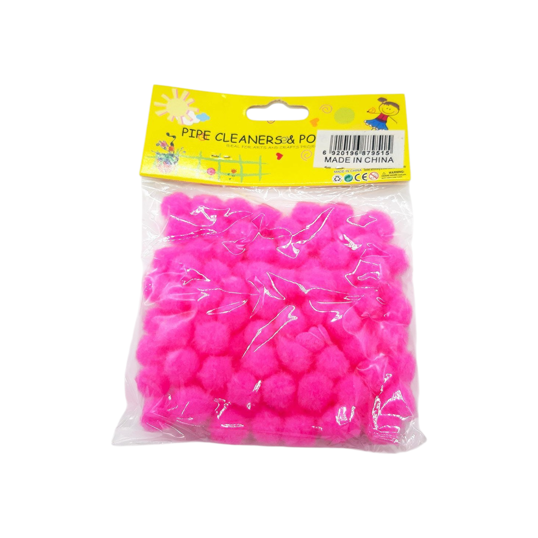 DIY Pom-Pom 1.5cm Solid Color 60pack