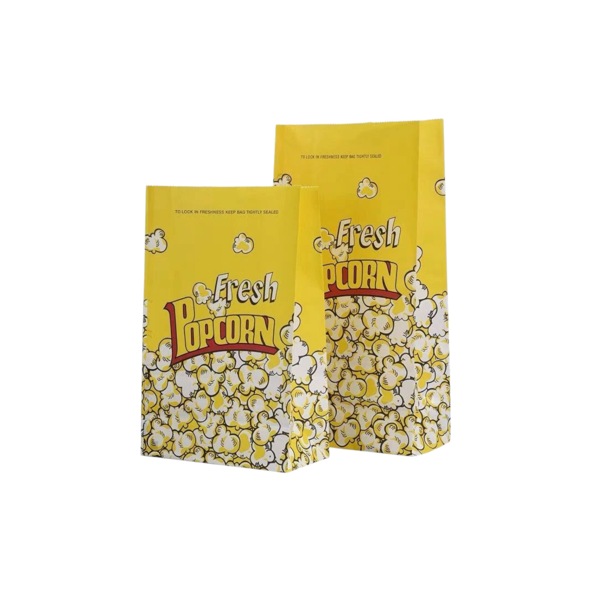 Retro Popcorn Paper Bags 10pack