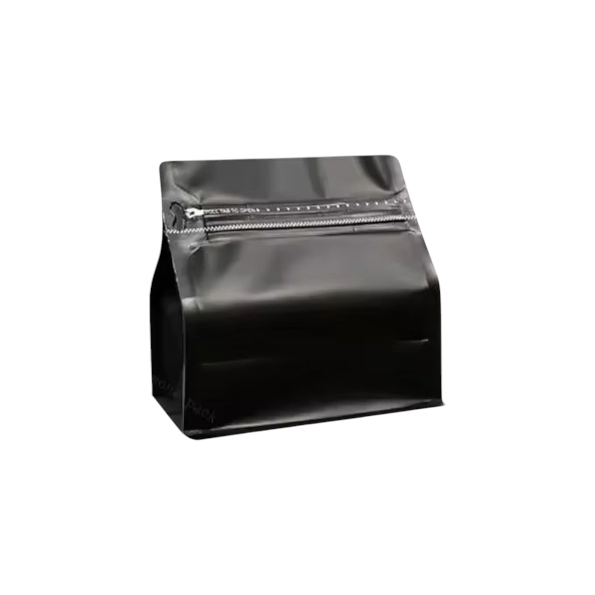 Aluminium Metalized Stand-up Coffee Bean Pouch Bag Bottom Gusset Landscape - Vacuum Seal Pull-tab with Air Valve Resealable 10Pack