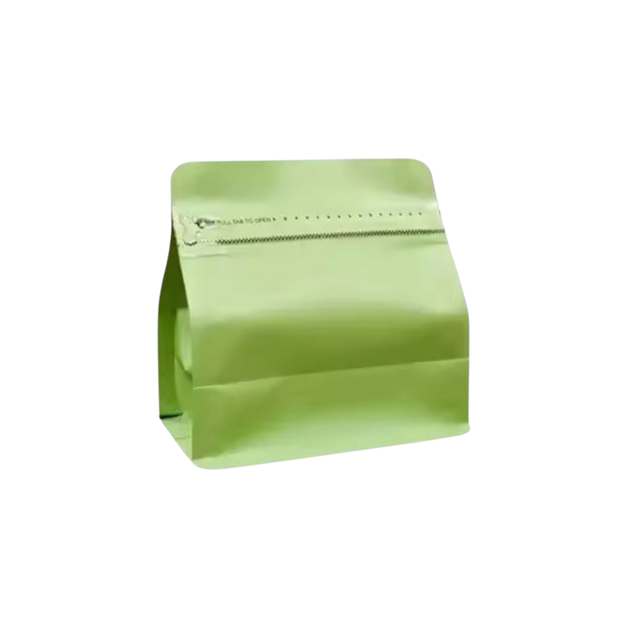 Aluminium Metalized Stand-up Coffee Bean Pouch Bag Bottom Gusset Landscape - Vacuum Seal Pull-tab with Air Valve Resealable 10Pack