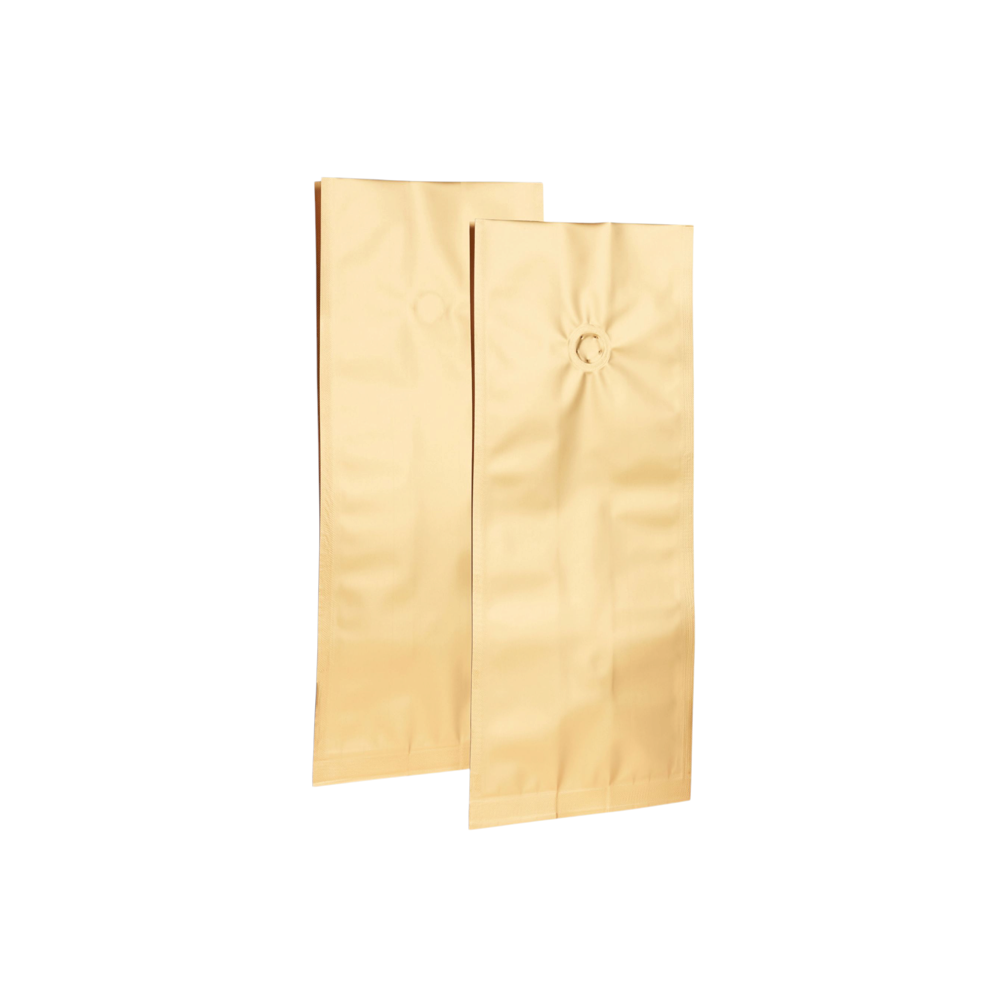 Aluminium Metalized Foil Stand-up Coffee Bag with Valve - Side Gusset & Flat Bottom 10pc