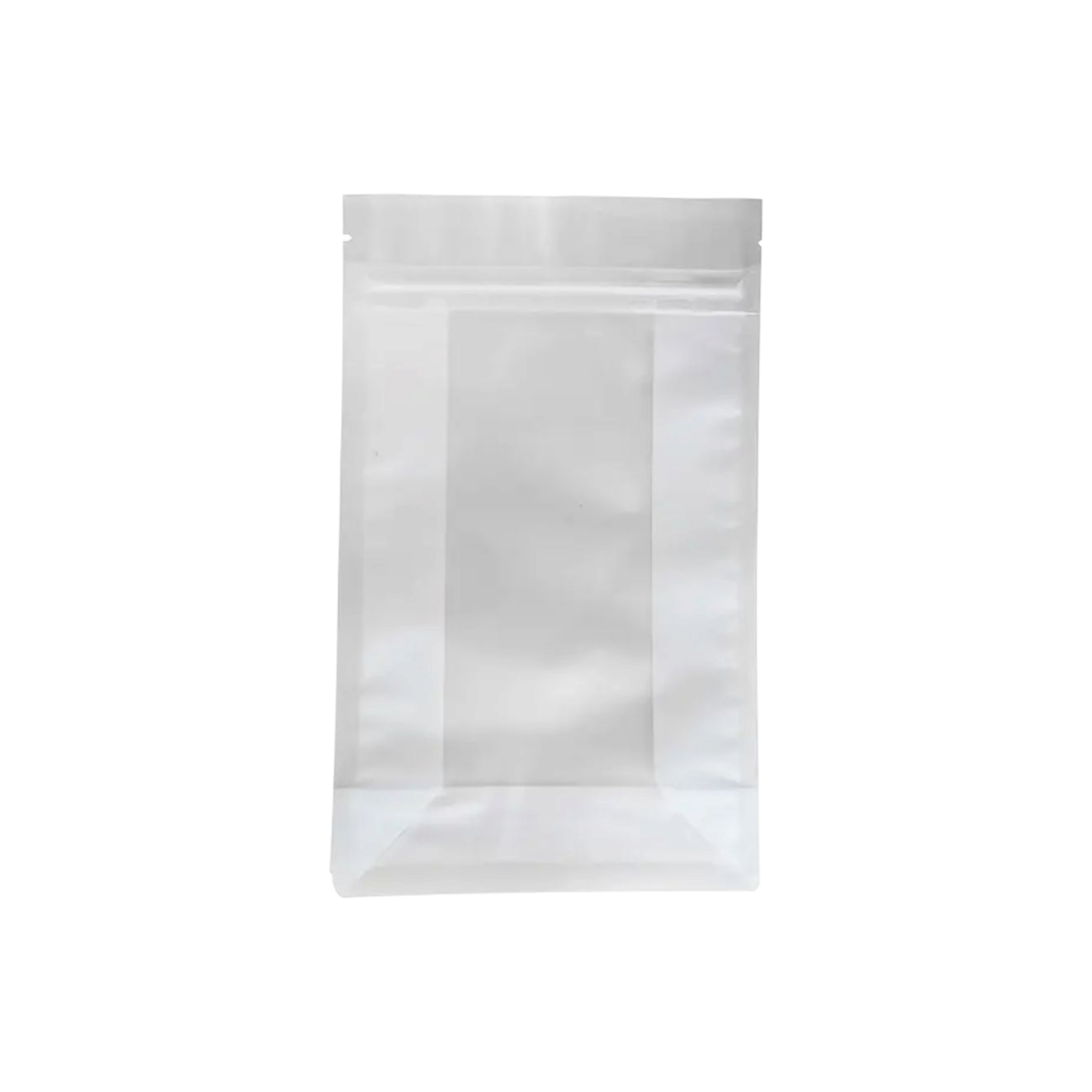Stand-Up Resealable Pouch Bag Transparent Flat Bottom 10pack
