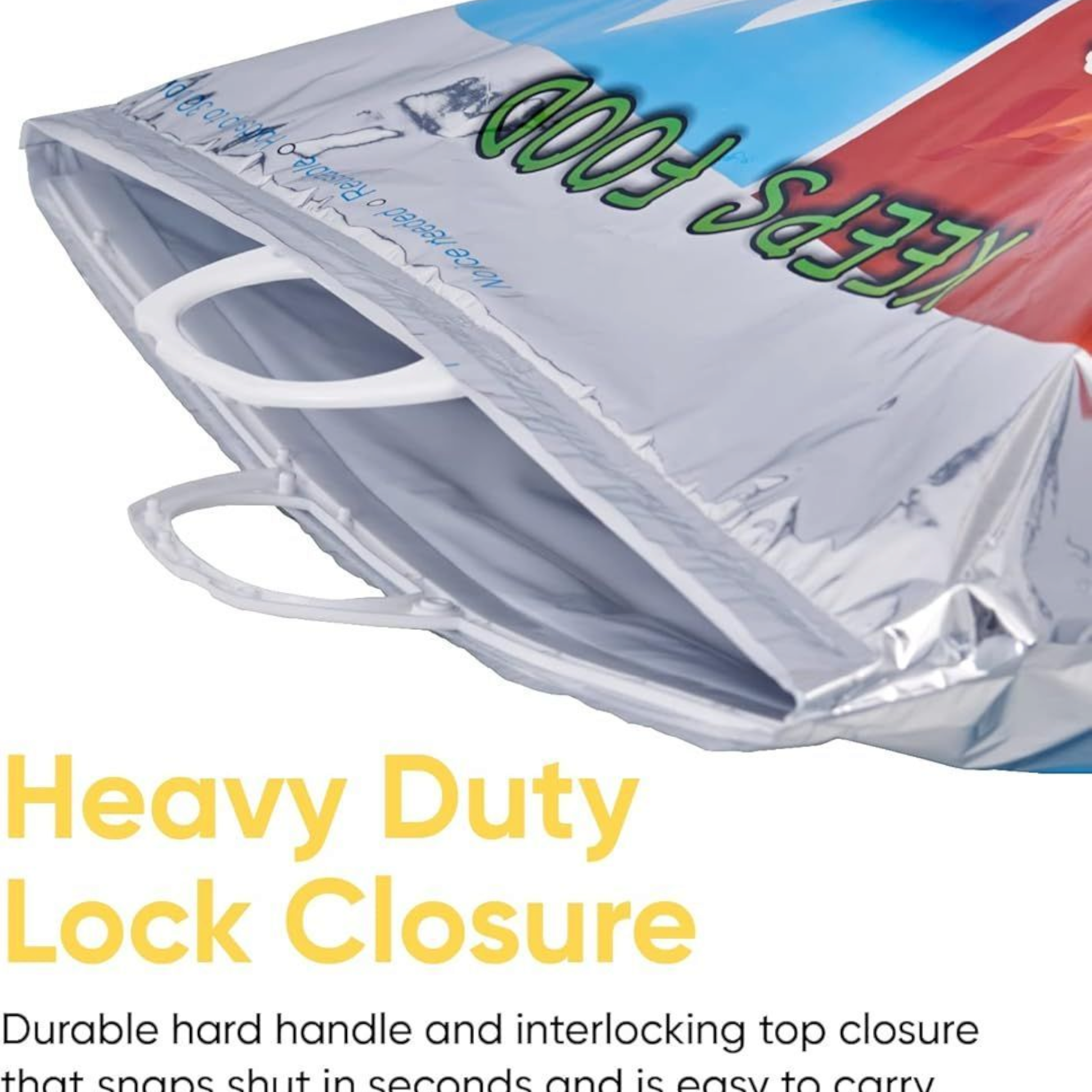 Thermal Food Insulation Carry Bag Hot & Cold Aluminium Foil 47x47+6cm