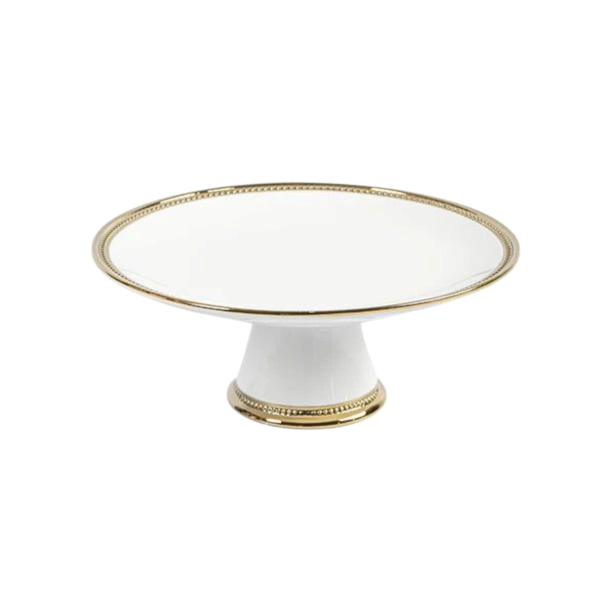 Cake Stand Round 11.8 Inch Gold Lining