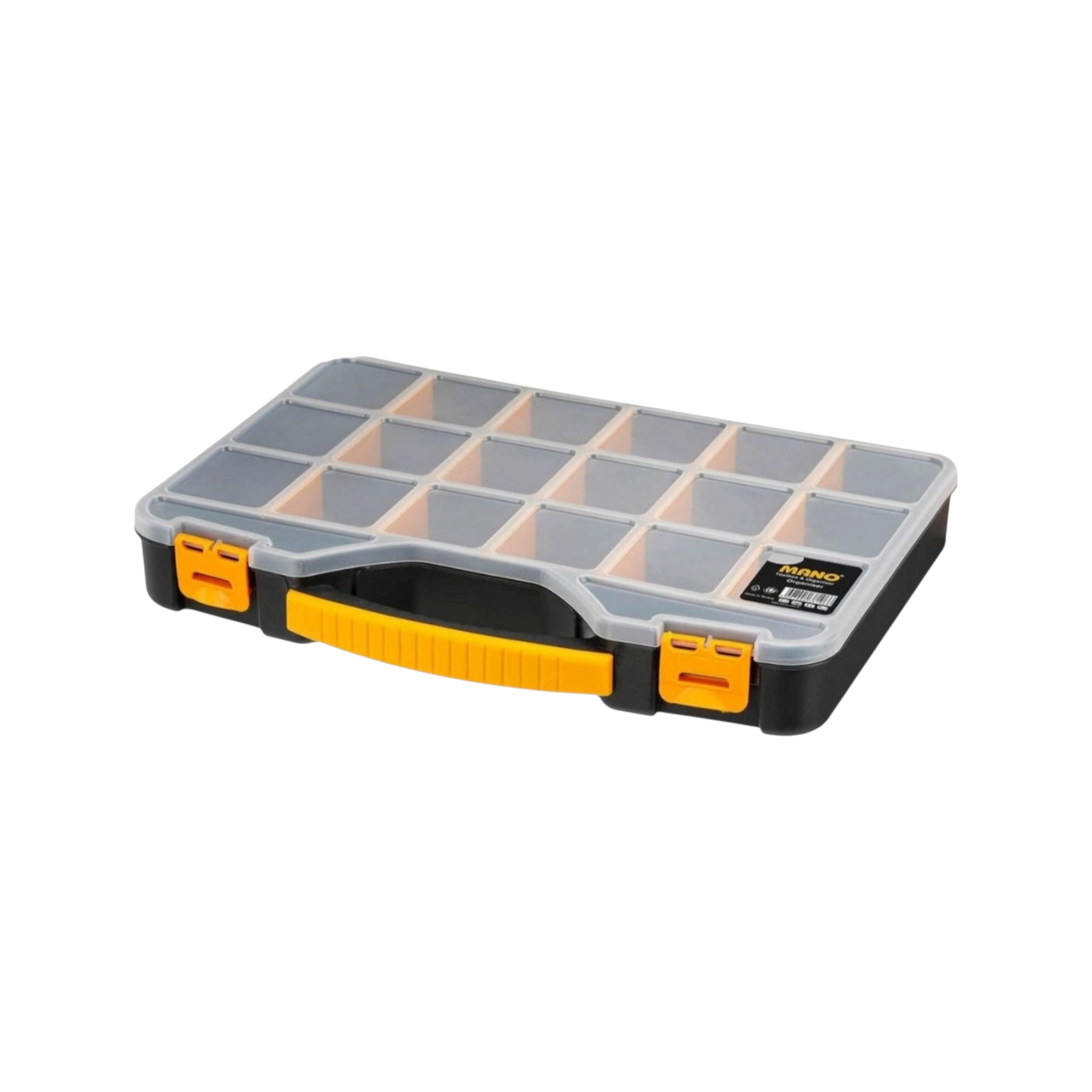 Mano Multi Utility Tackle Compartment Box 18-Partition 18inch 41x30x6cm ORG-18