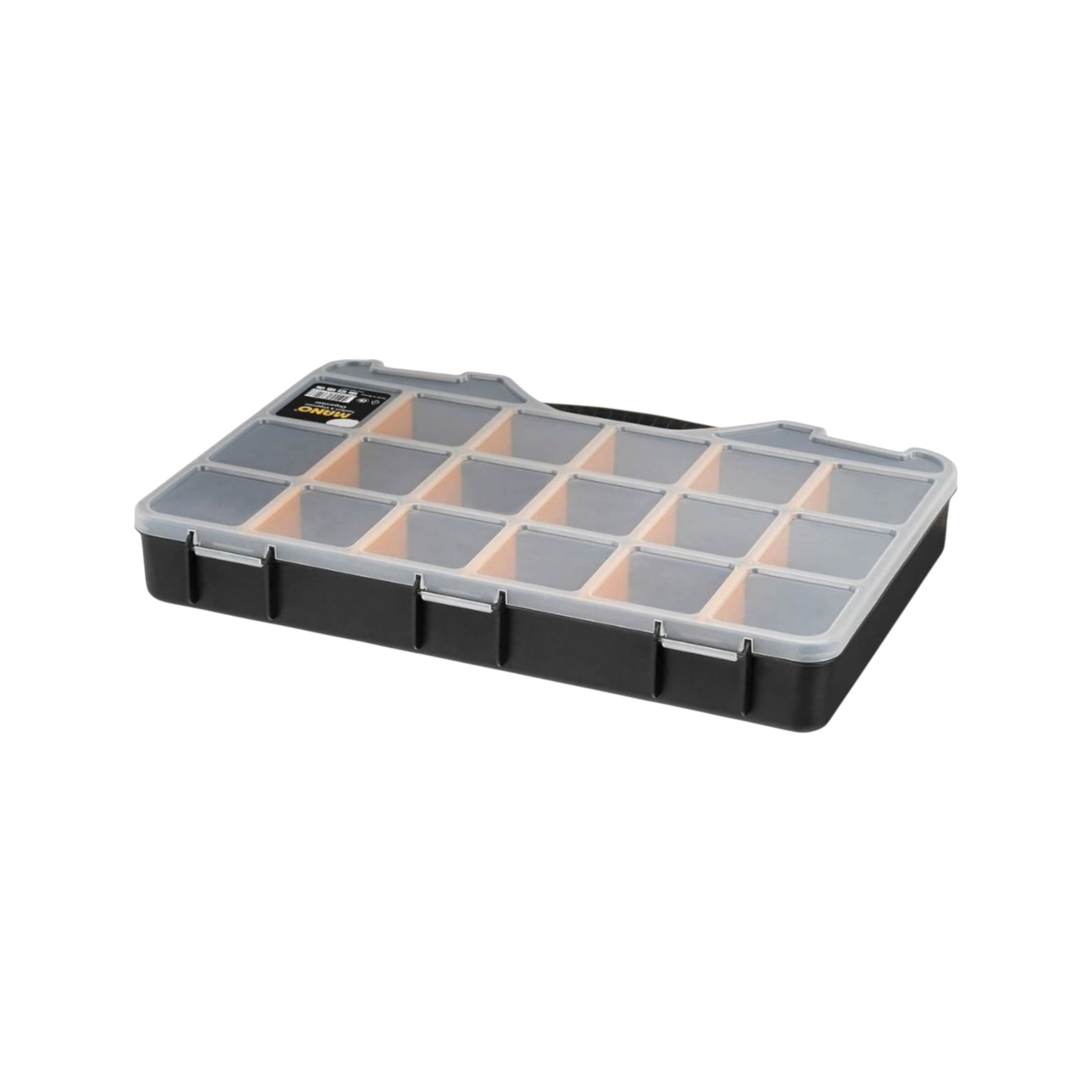 Mano Multi Utility Tackle Compartment Box 18-Partition 18inch 41x30x6cm ORG-18