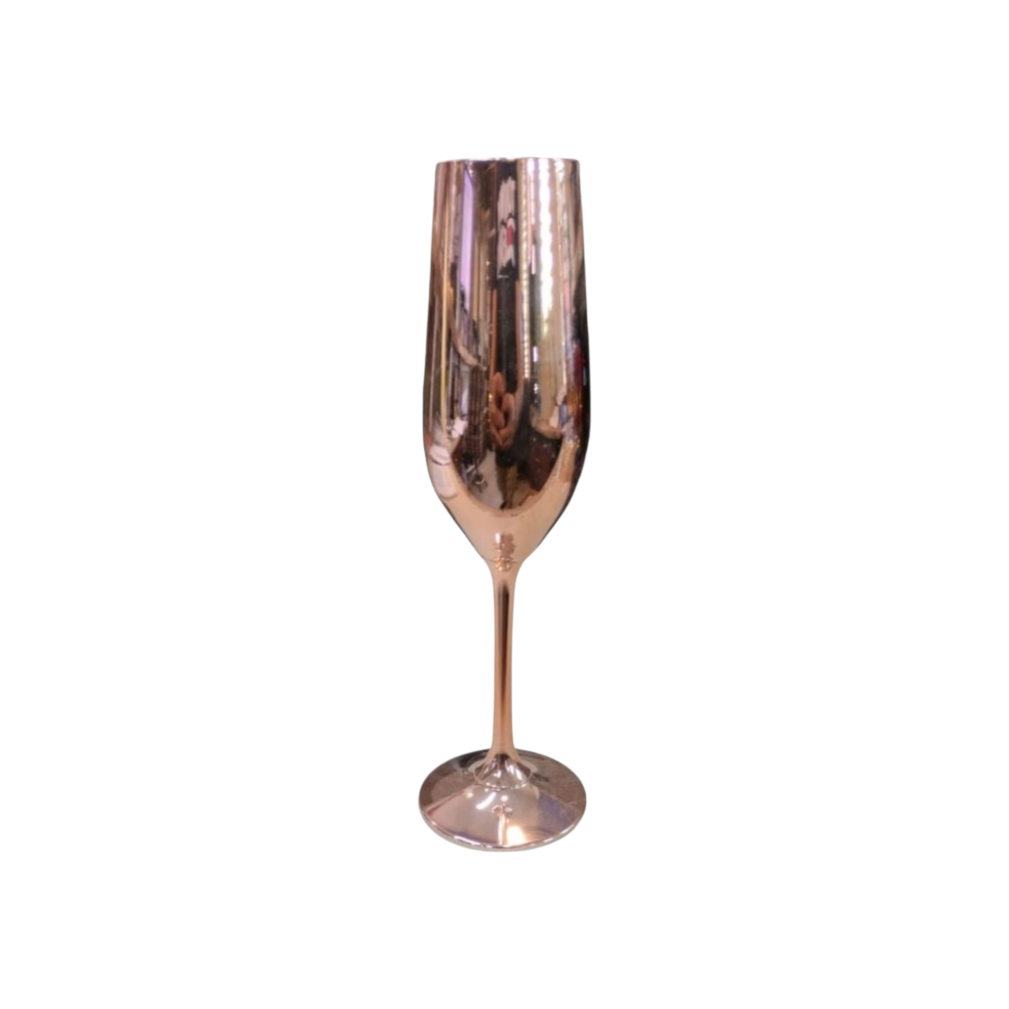 Glass Coloured Flute Tumbler Champagne 24x4.5cm XGL2576