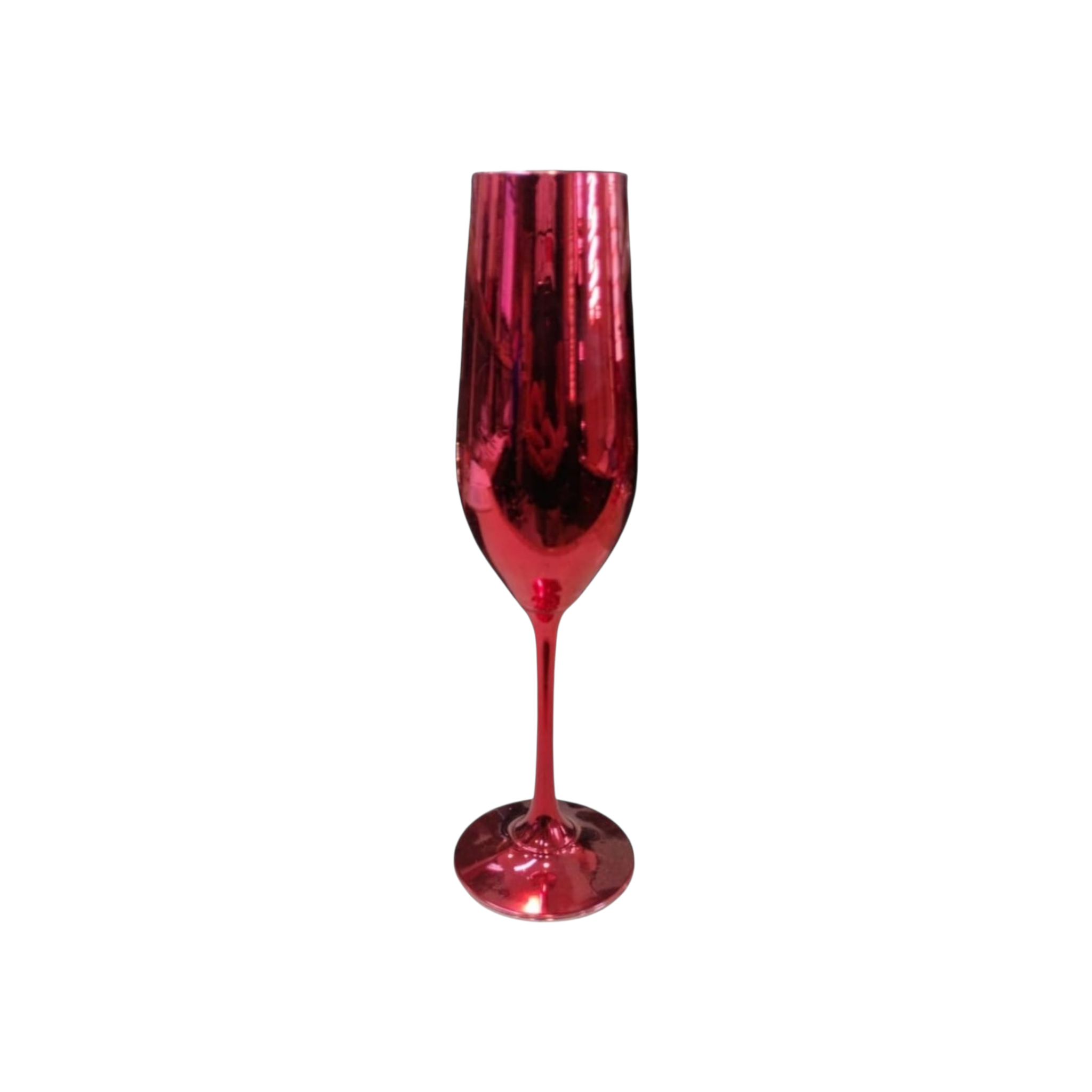 Glass Coloured Flute Tumbler Champagne 24x4.5cm XGL2576