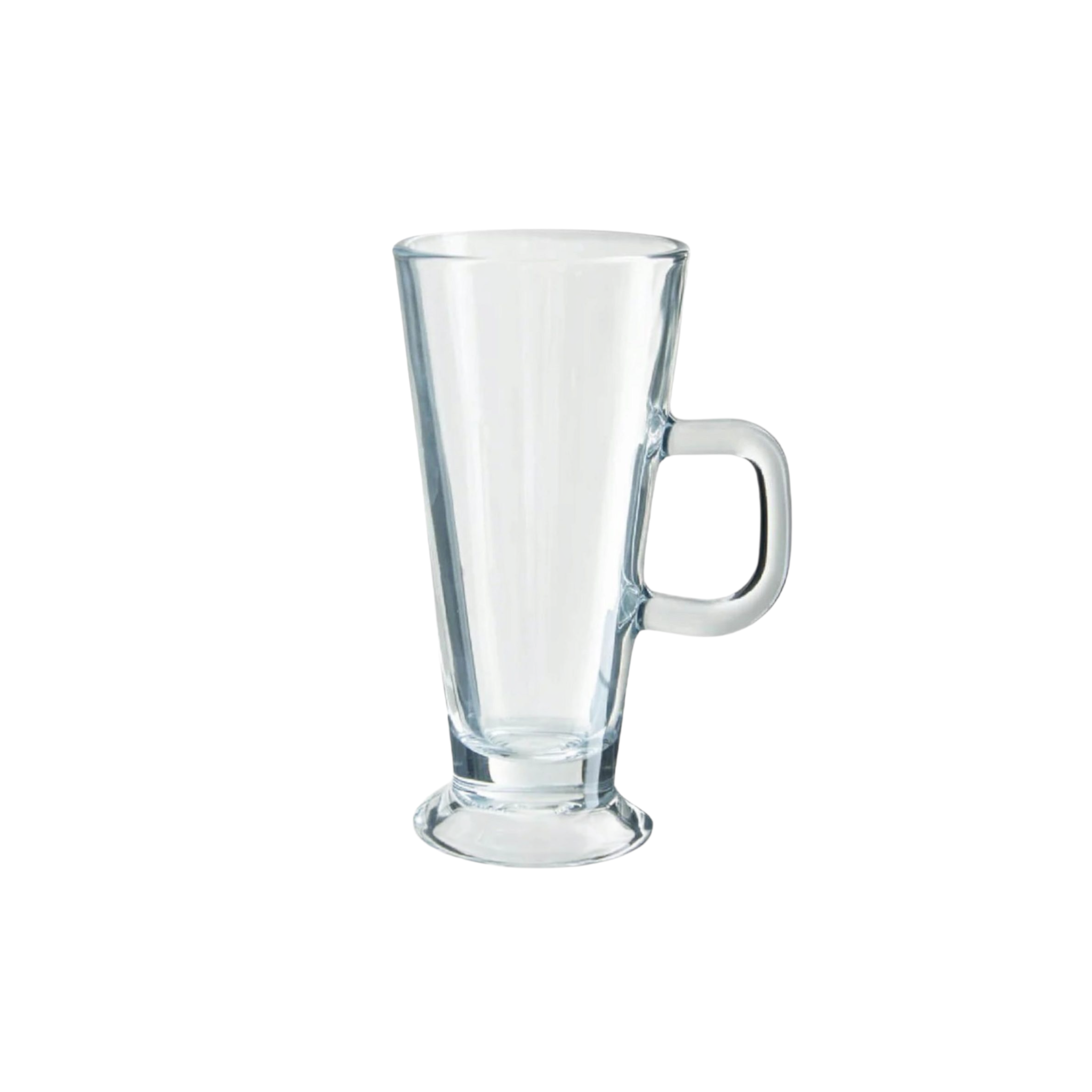 Glass Café Latte Coffee Mug 280ml 3pack