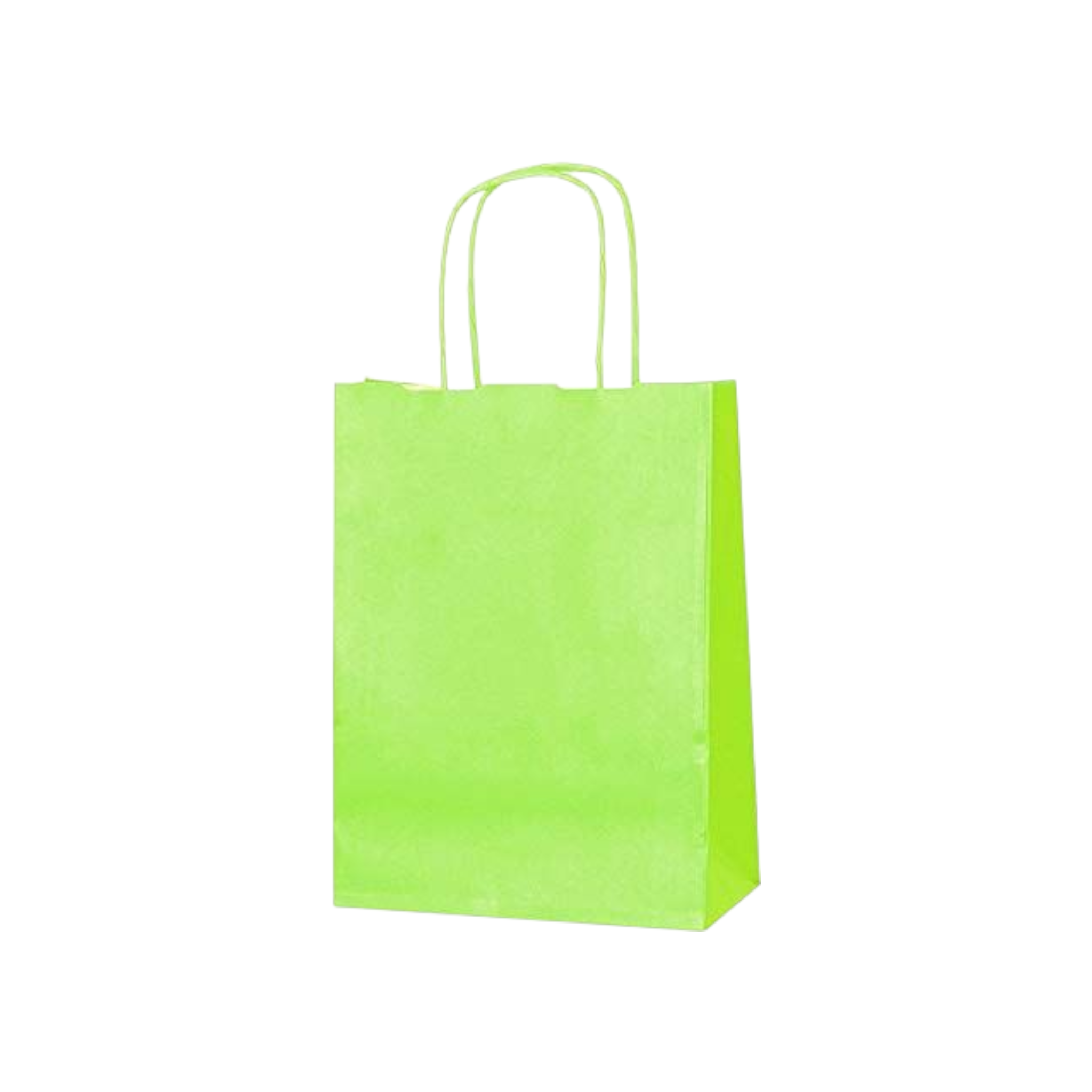 Kraft Paper Gift Shopper Bags 15x21x8cm 120gsm with Paper Twist Handle