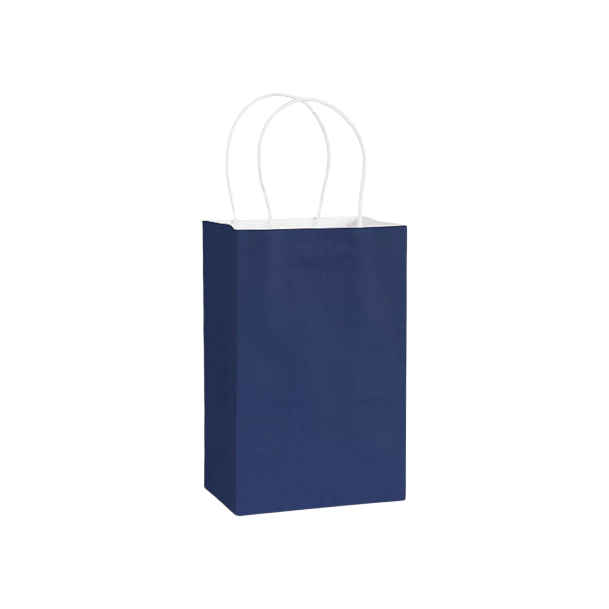 Kraft Paper Gift Shopper Bags 15x21x8cm 130gsm with Paper Twist Handle