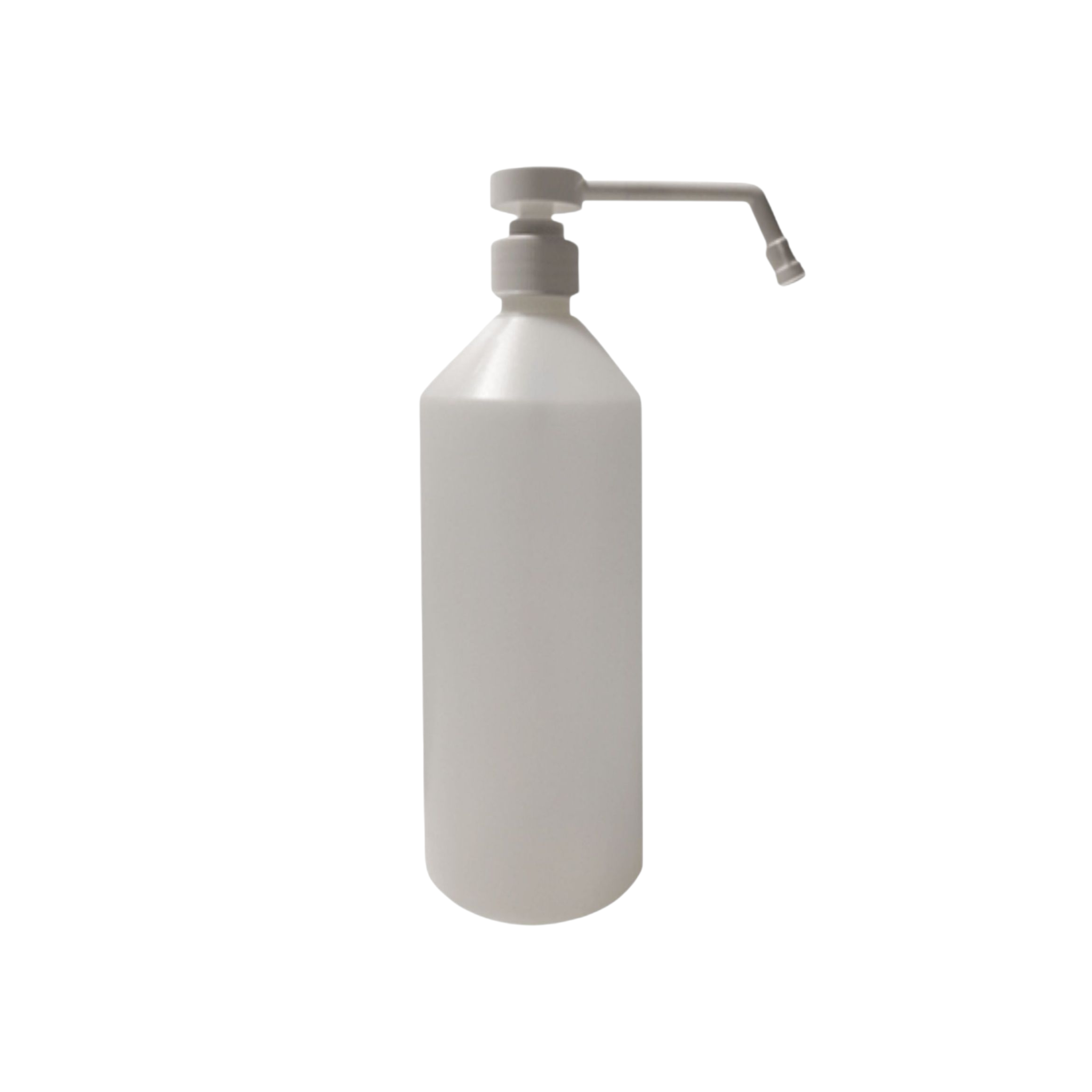 1L Pump Bottle White Longnose Spout
