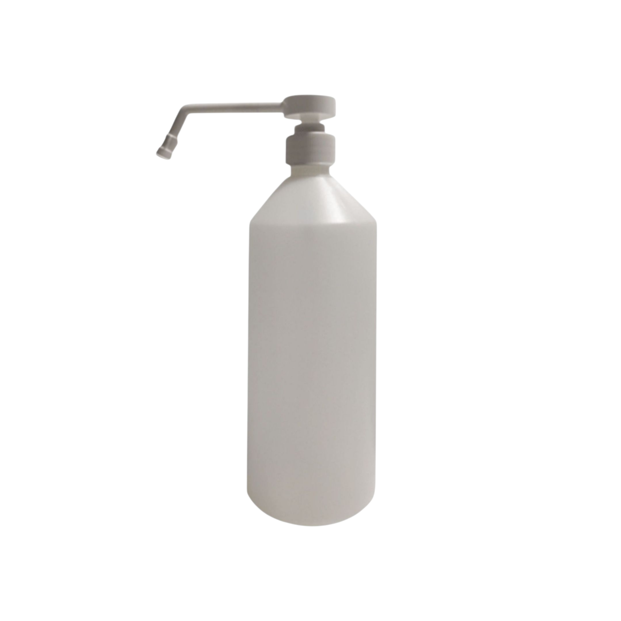 1L Pump Bottle White Longnose Spout