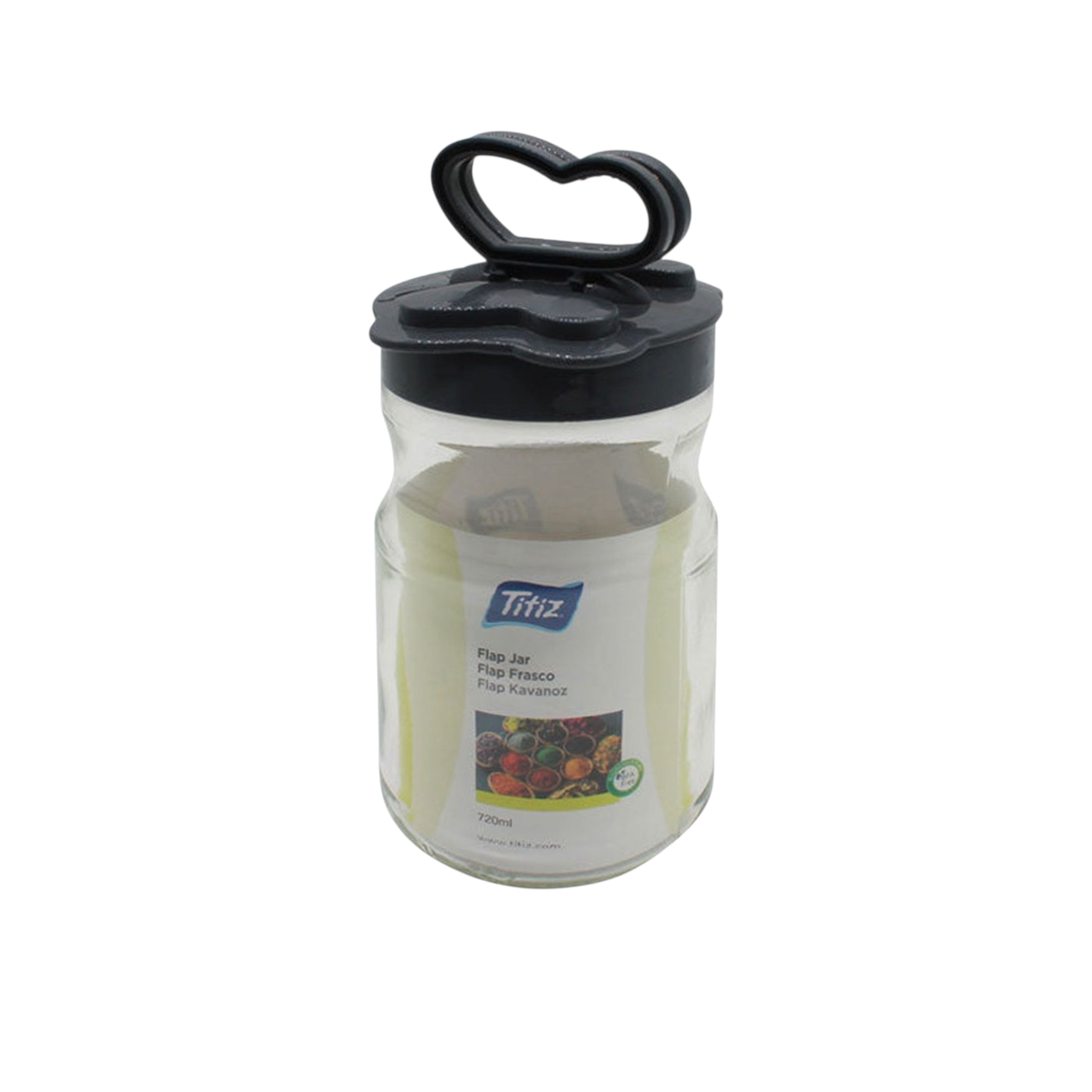 Titiz Storage Jar 720ml with Butterfly Flap Lid KC227