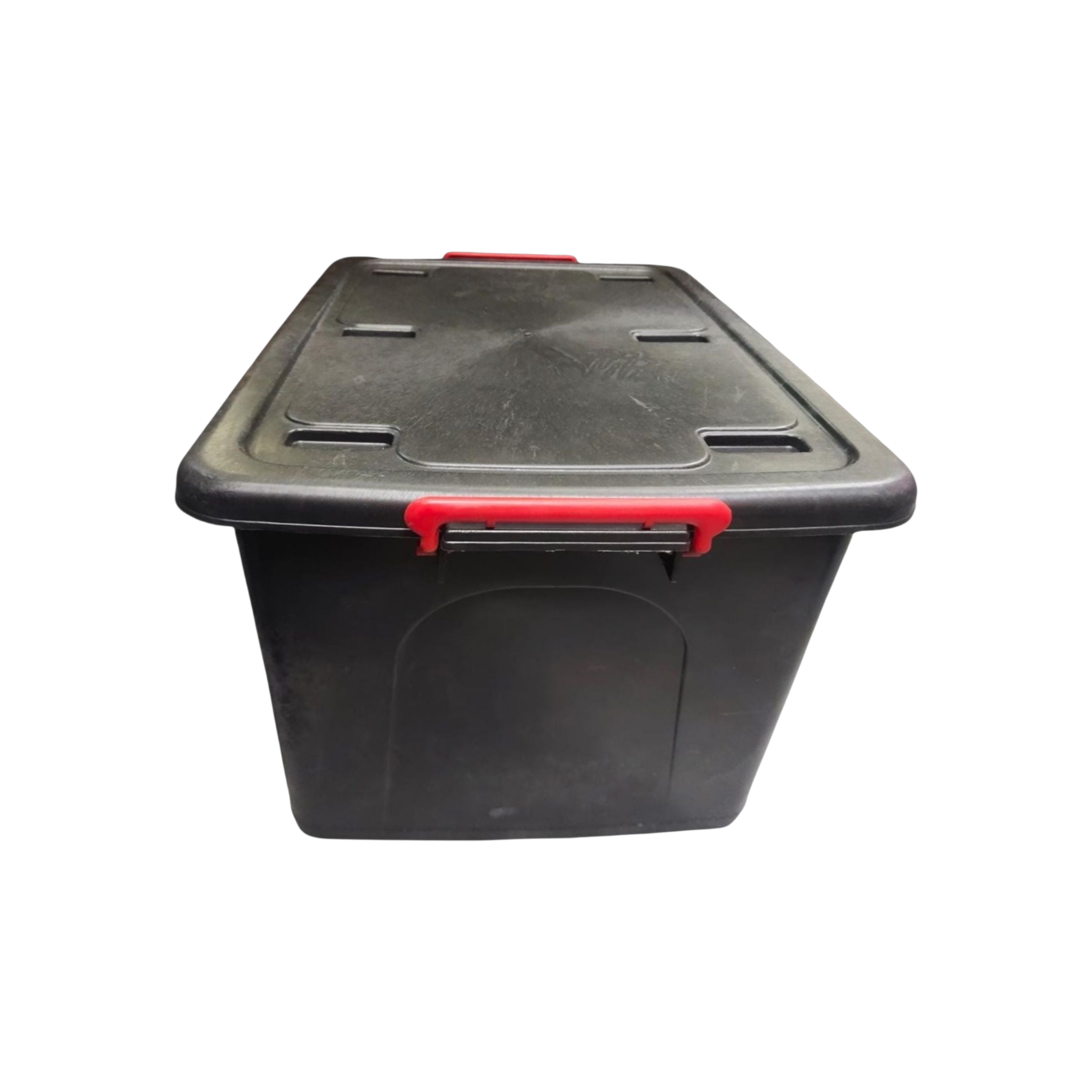 85L Storage Utility Container Box Black with Wheels