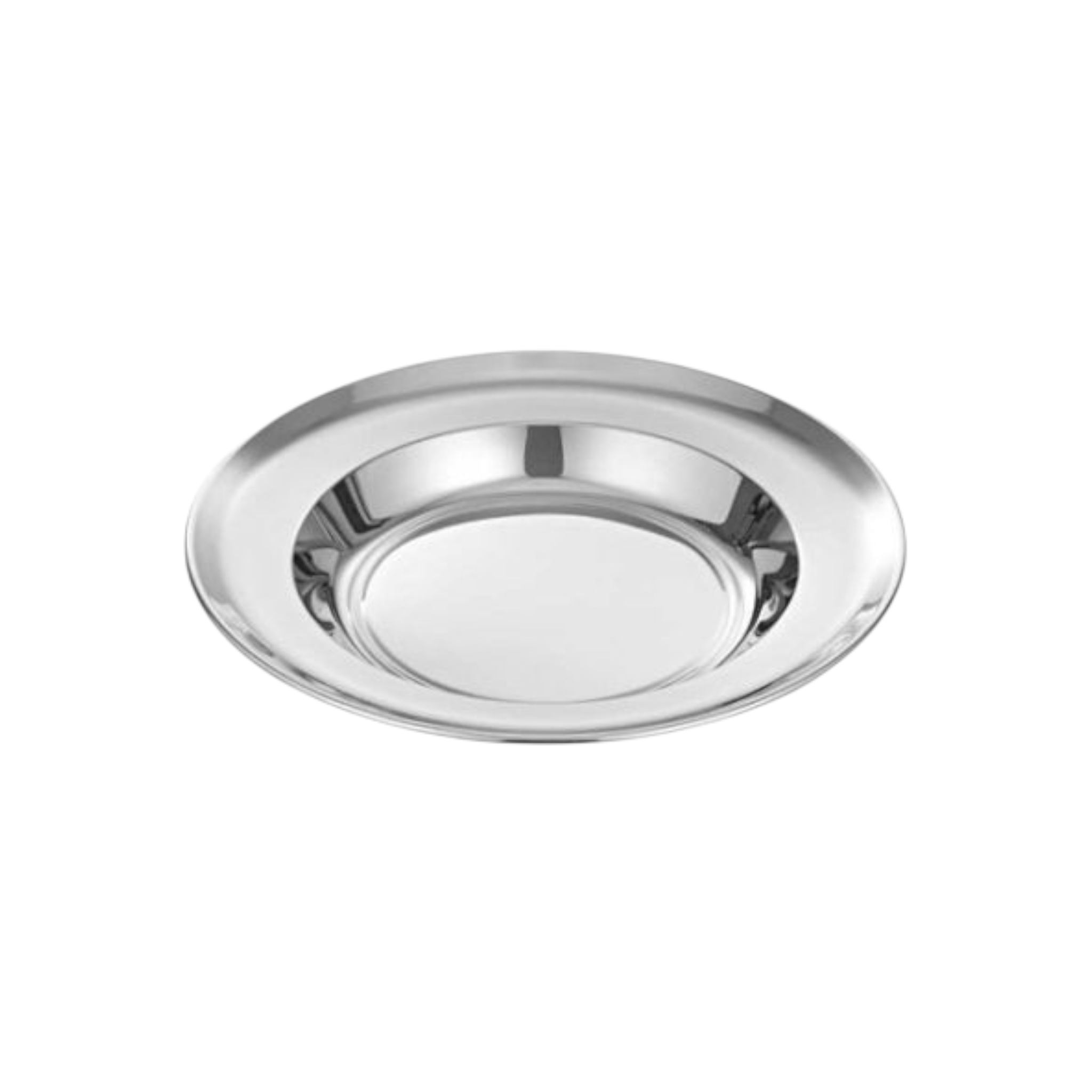 Dinner Plate 22cm Stainless Steel K0023 - Cafeteria Feeding Plate