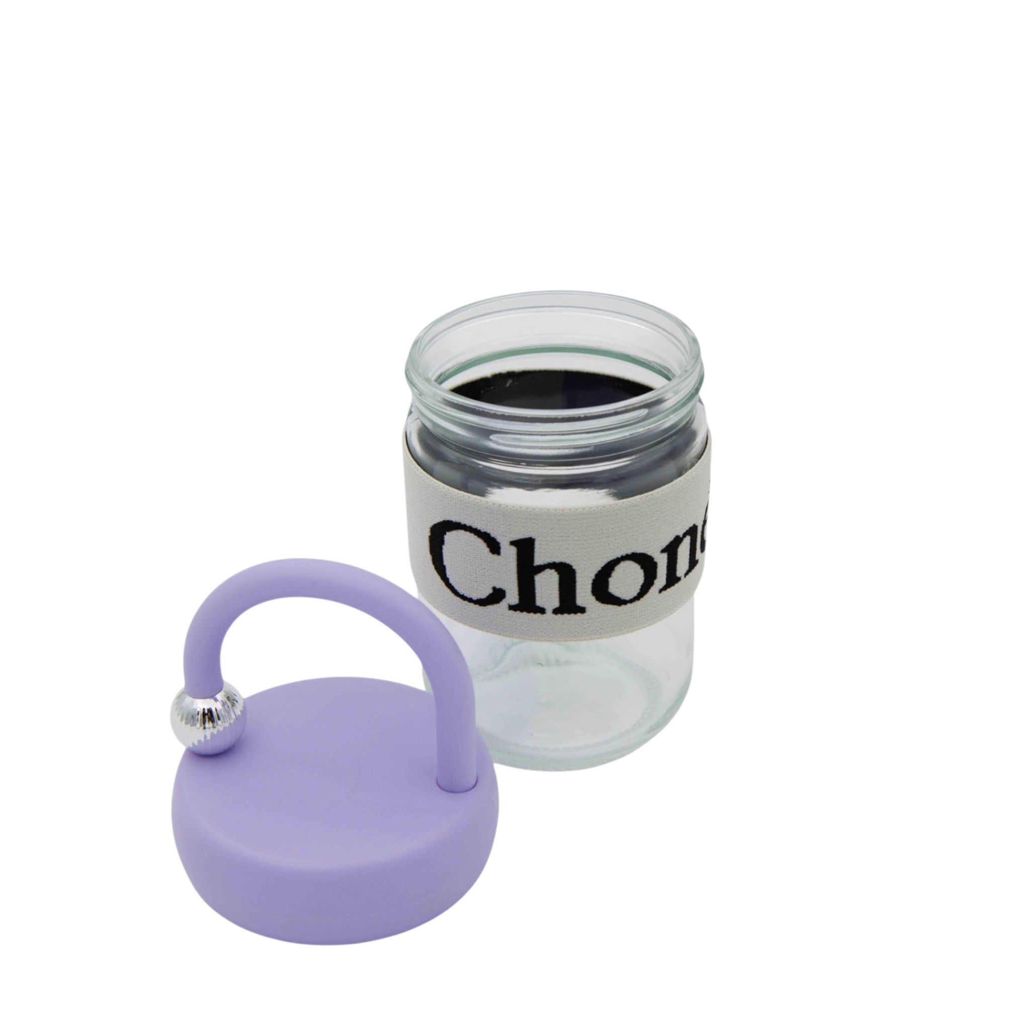 450ml Glass Drinking Sipper Bottle - High Temperature Resistant Portable Handheld Coffee Mug 11x8cm