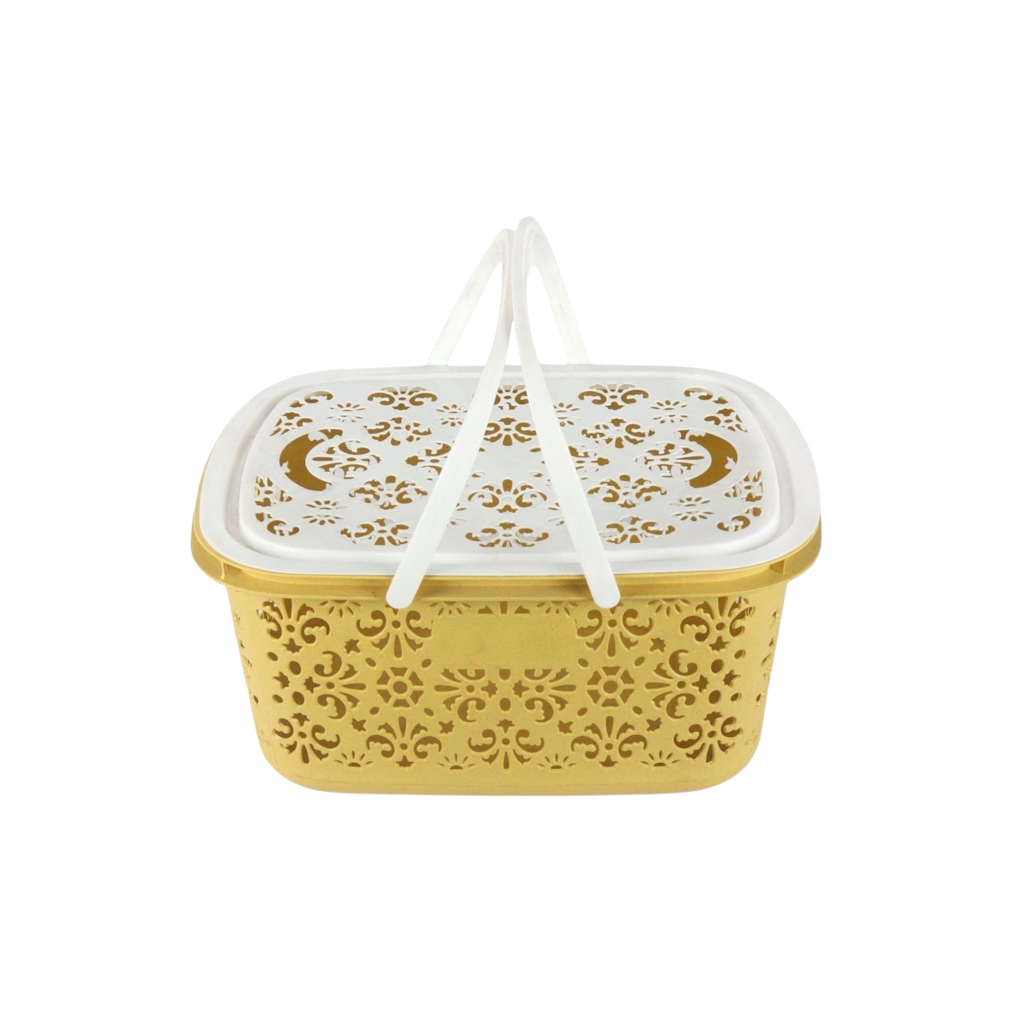 Picnic Basket with Handle & Lid Medium