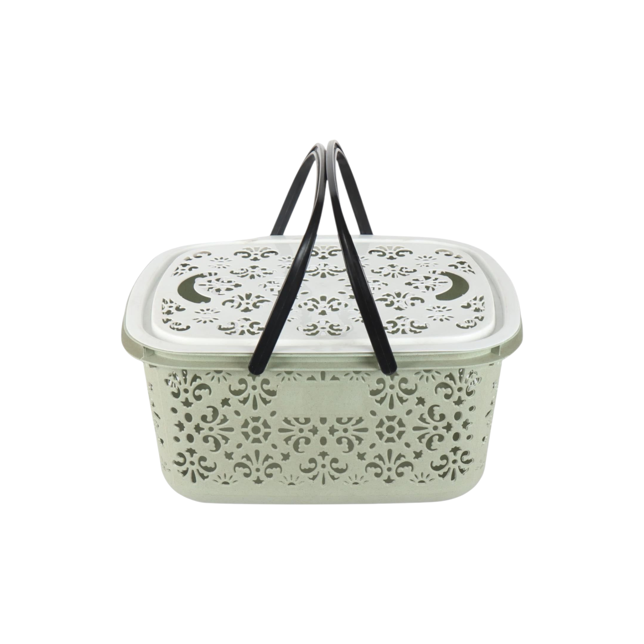 Picnic Basket with Handle & Lid Medium