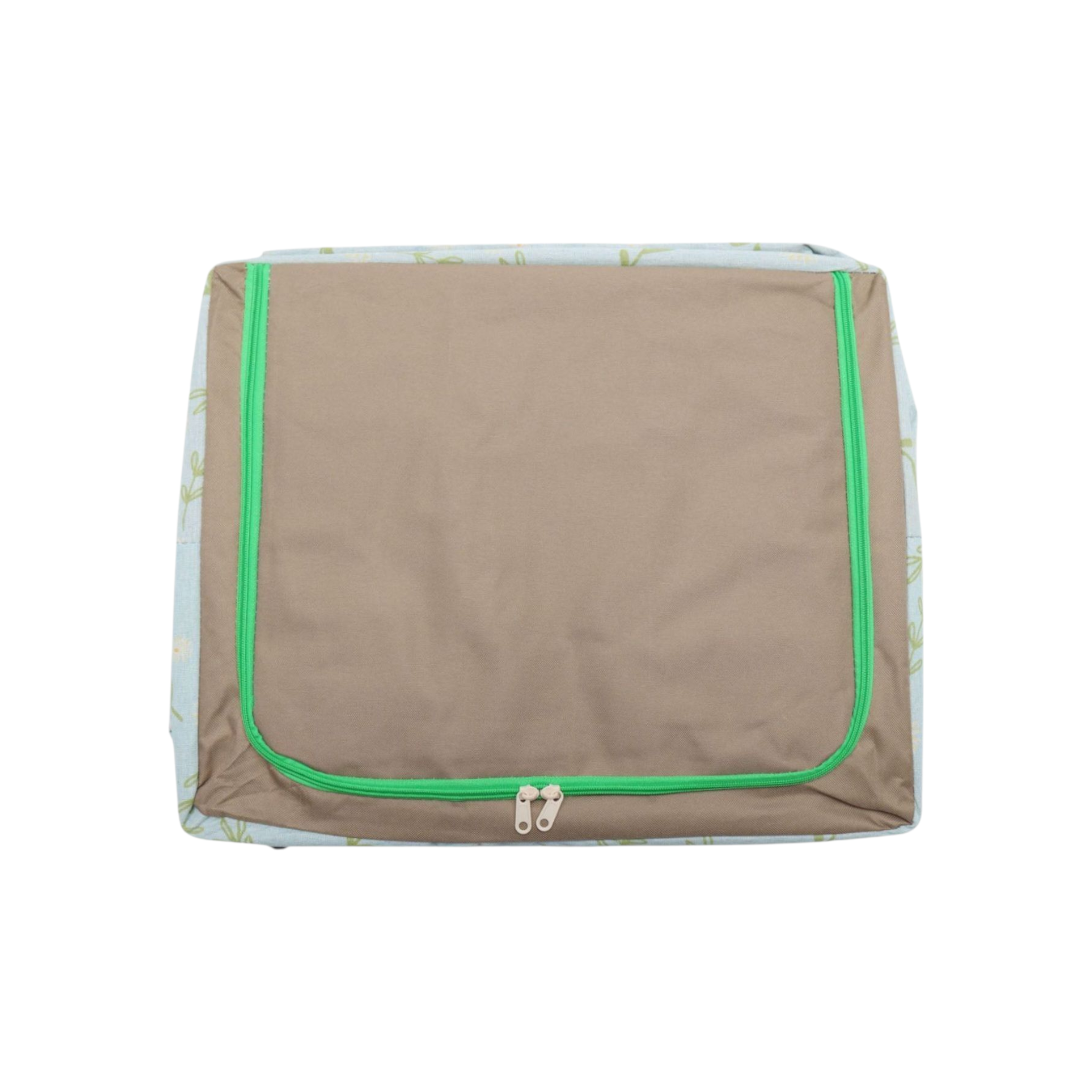 Wardrobe Storage Organiser Box Oxford Material 50x40x33cm Zipper Lid with See-Through Front Panel