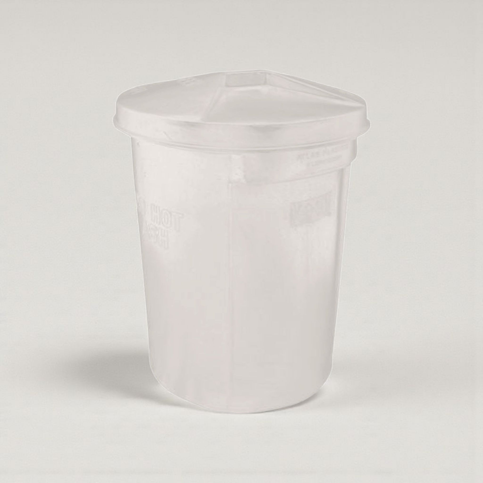 90L Refuse Food Bin White Light Duty with Lid
