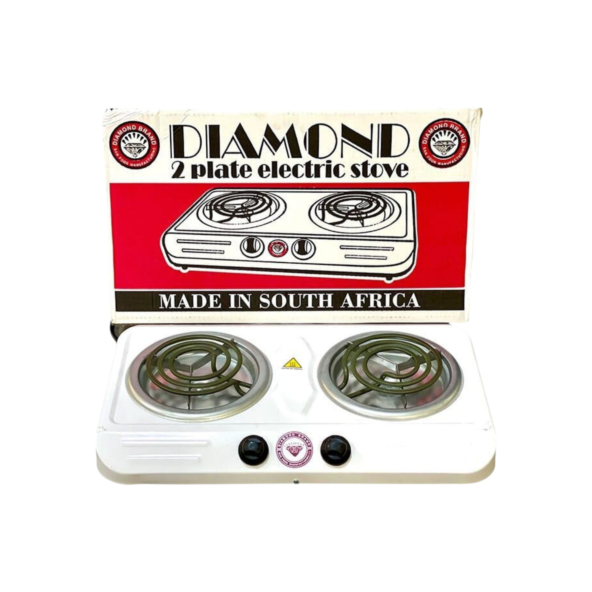 Diamond 2-Plate Double Spiral Electric Stove 22039