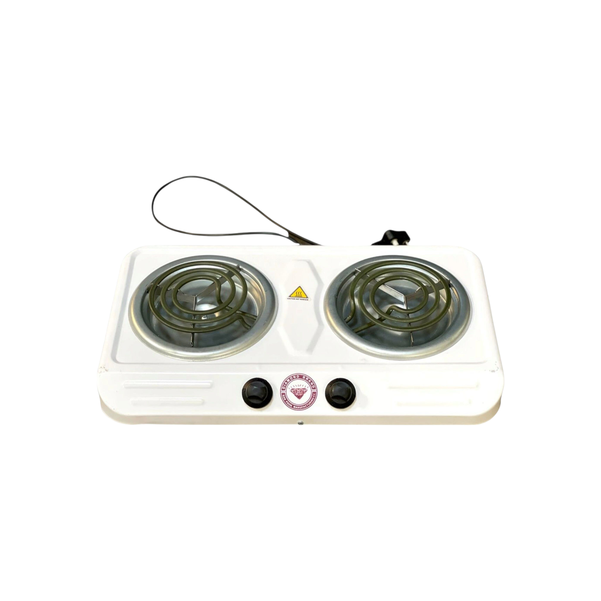 Diamond 2-Plate Double Spiral Electric Stove 22039