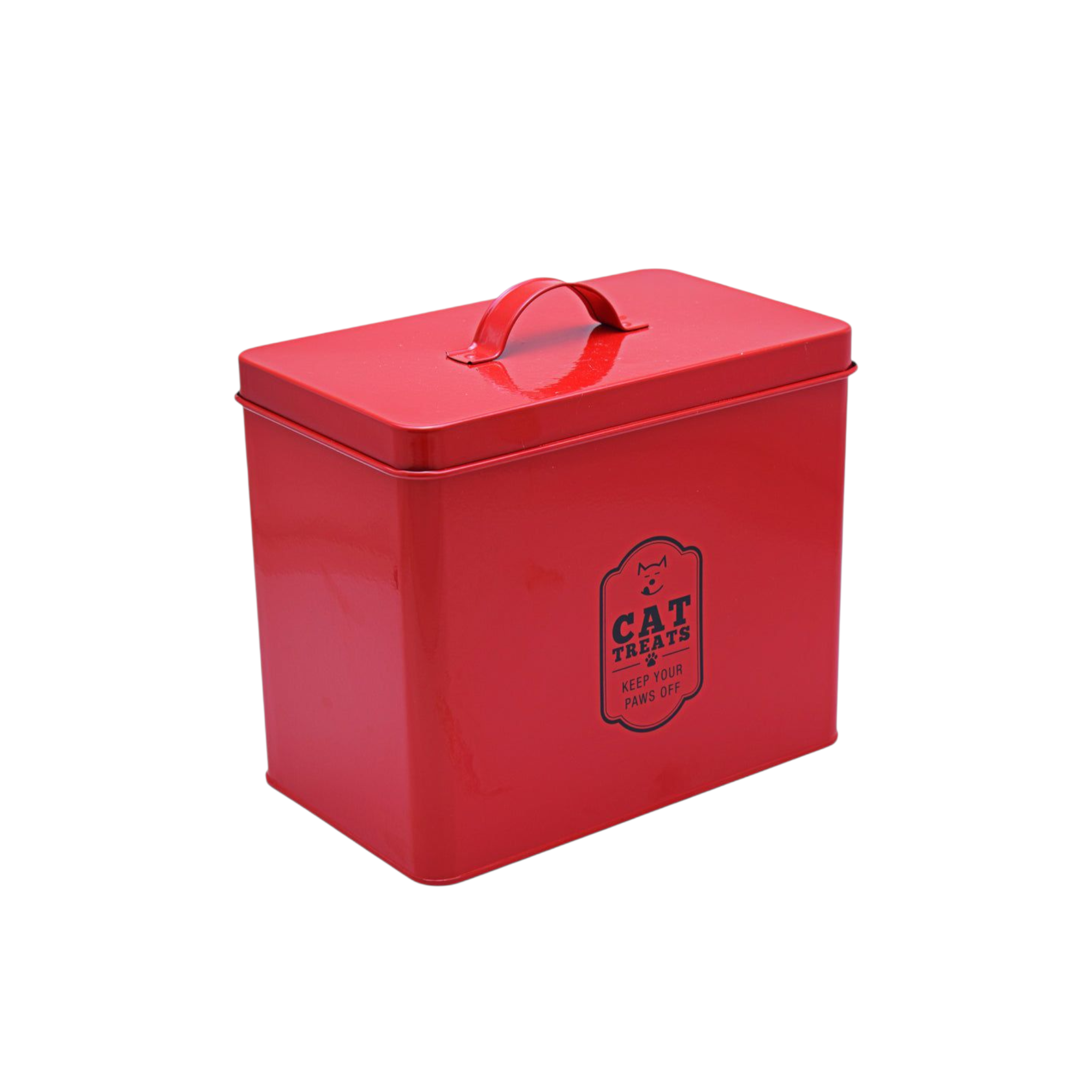 Retro Cat Food Tin Storage Box Red 27807