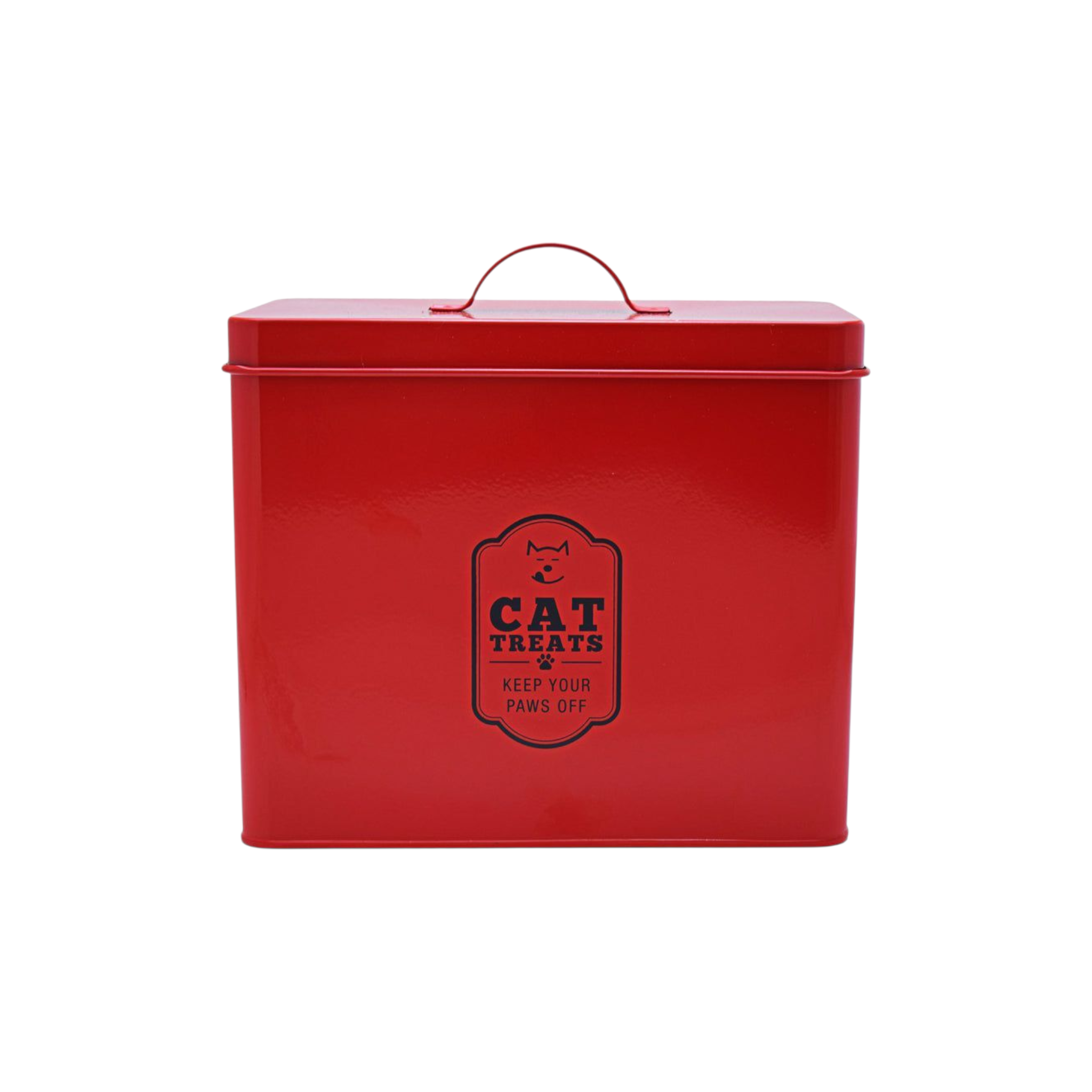 Retro Cat Food Tin Storage Box Red 27807