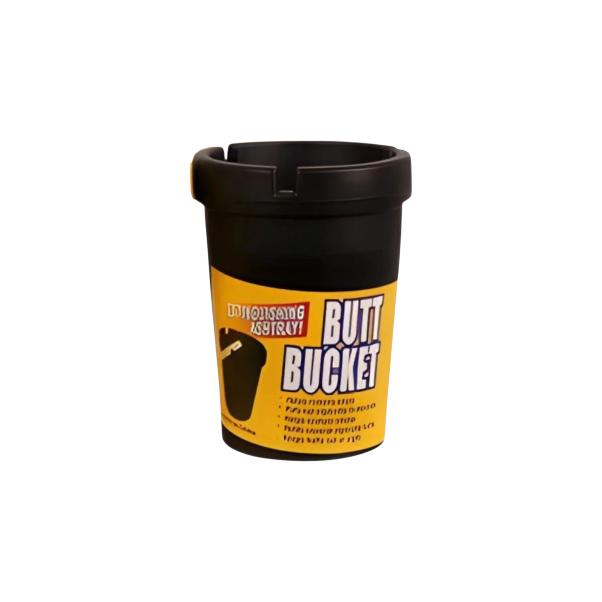 Ashtray Plastic Tub 8x11cm Butt Bucket Solid Color