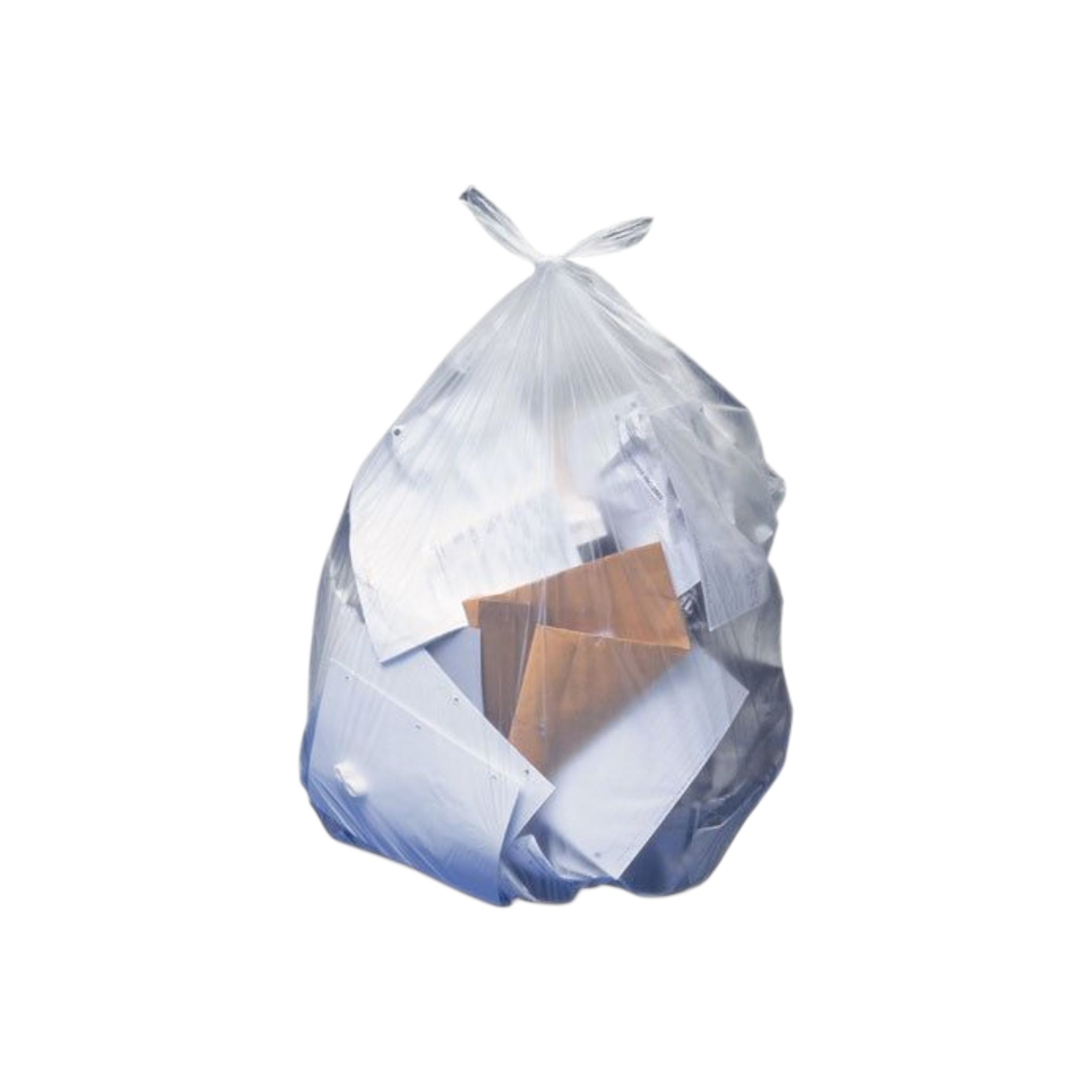 Refuse Bags Clear LDPE 95x105cm 50microns 20pack