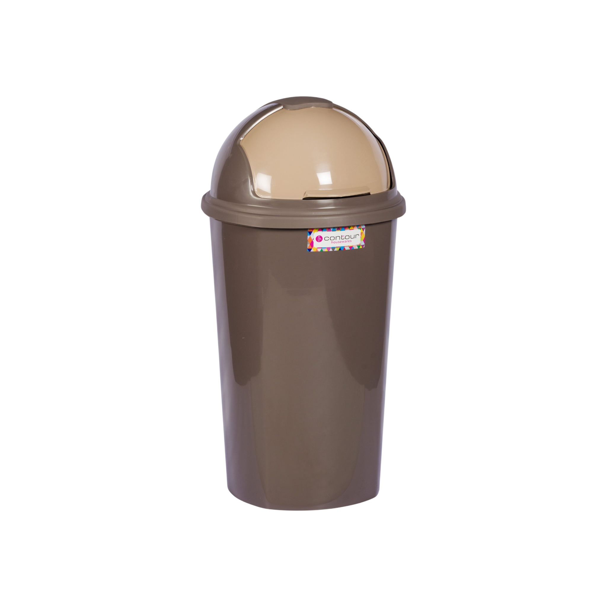 25L Contour Lift Office Waste Colour Dustbin Round Helmet Flip Top Lid Buzz