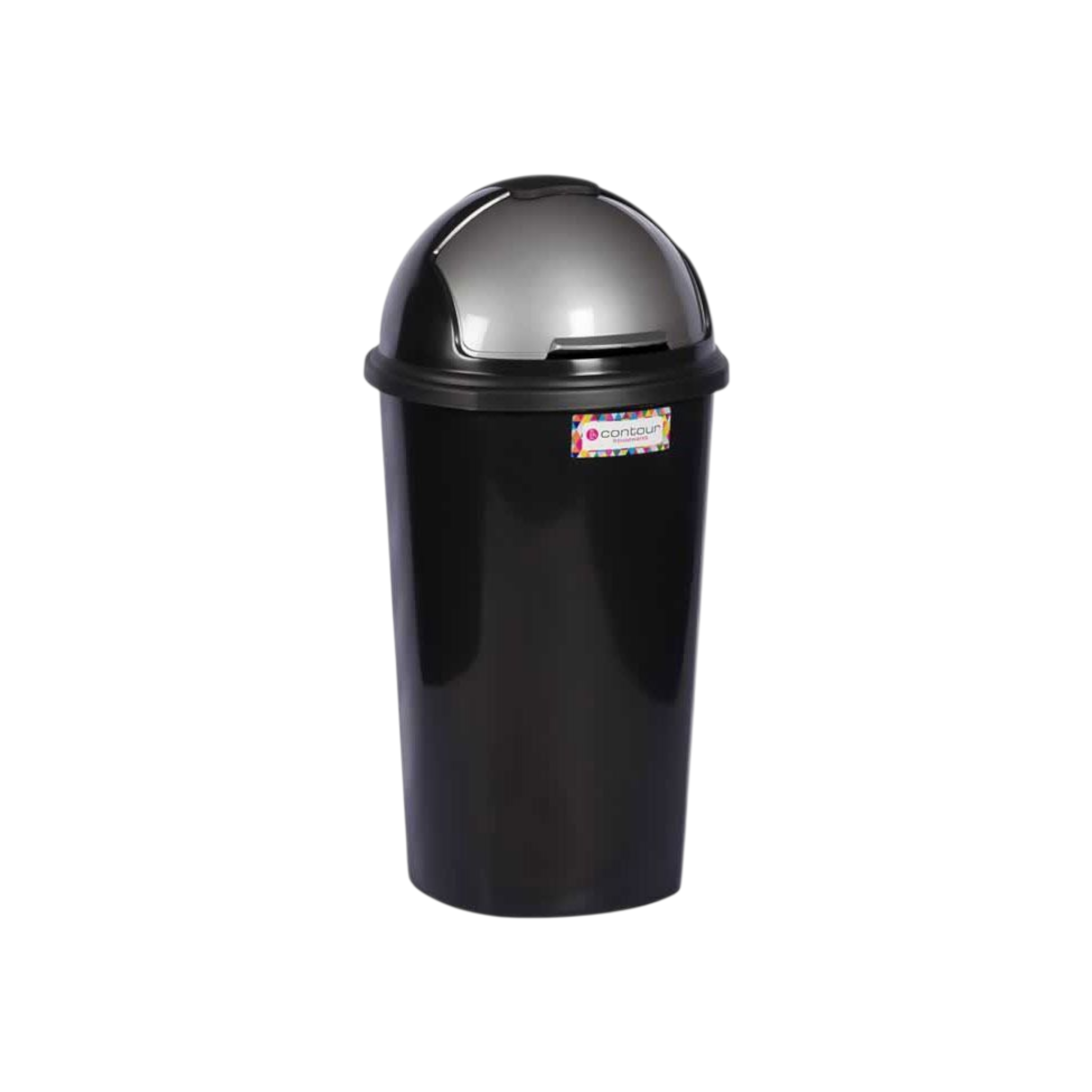 25L Contour Lift Office Waste Colour Dustbin Round Helmet Flip Top Lid Buzz